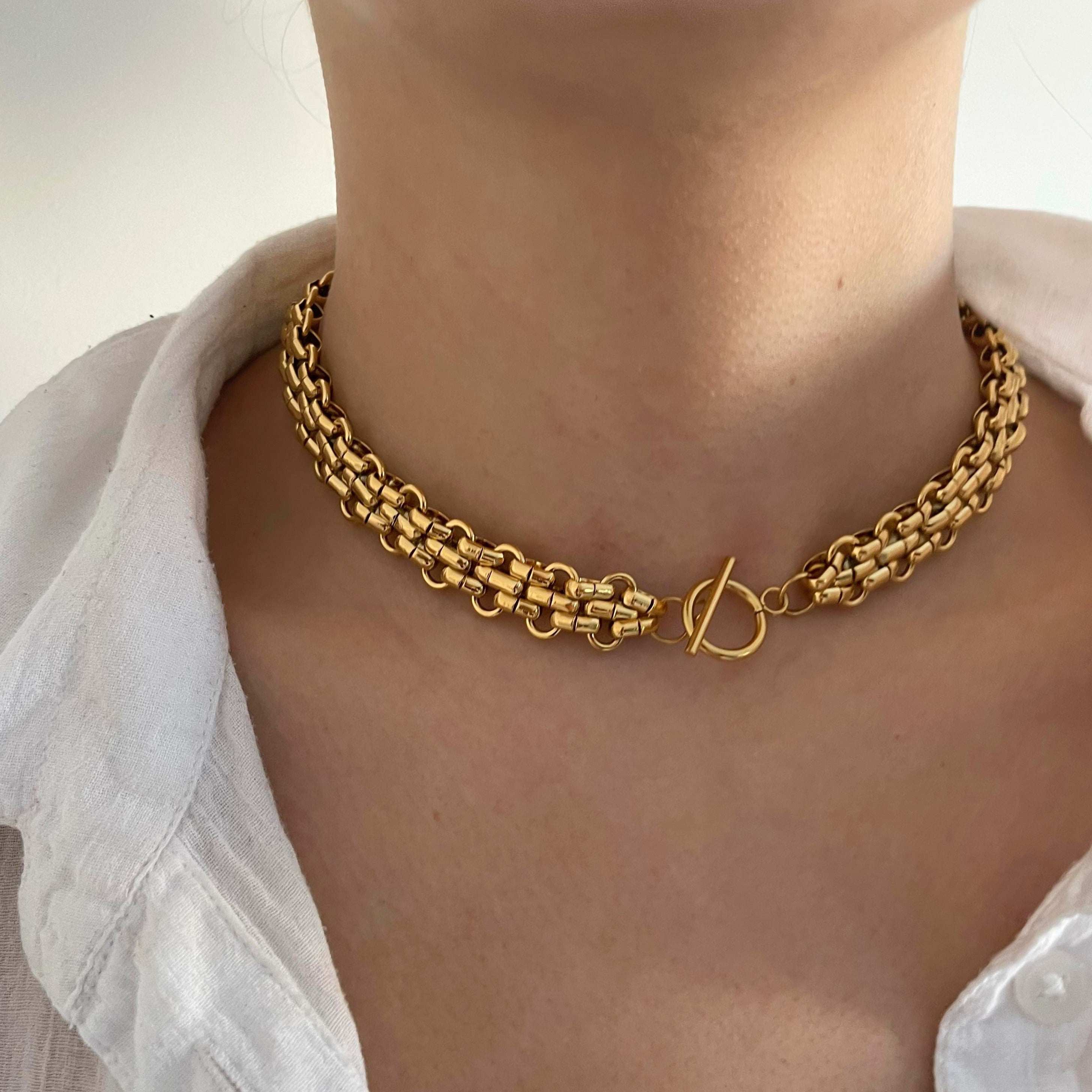 Woven Toggle Necklace - Cosmic Chains