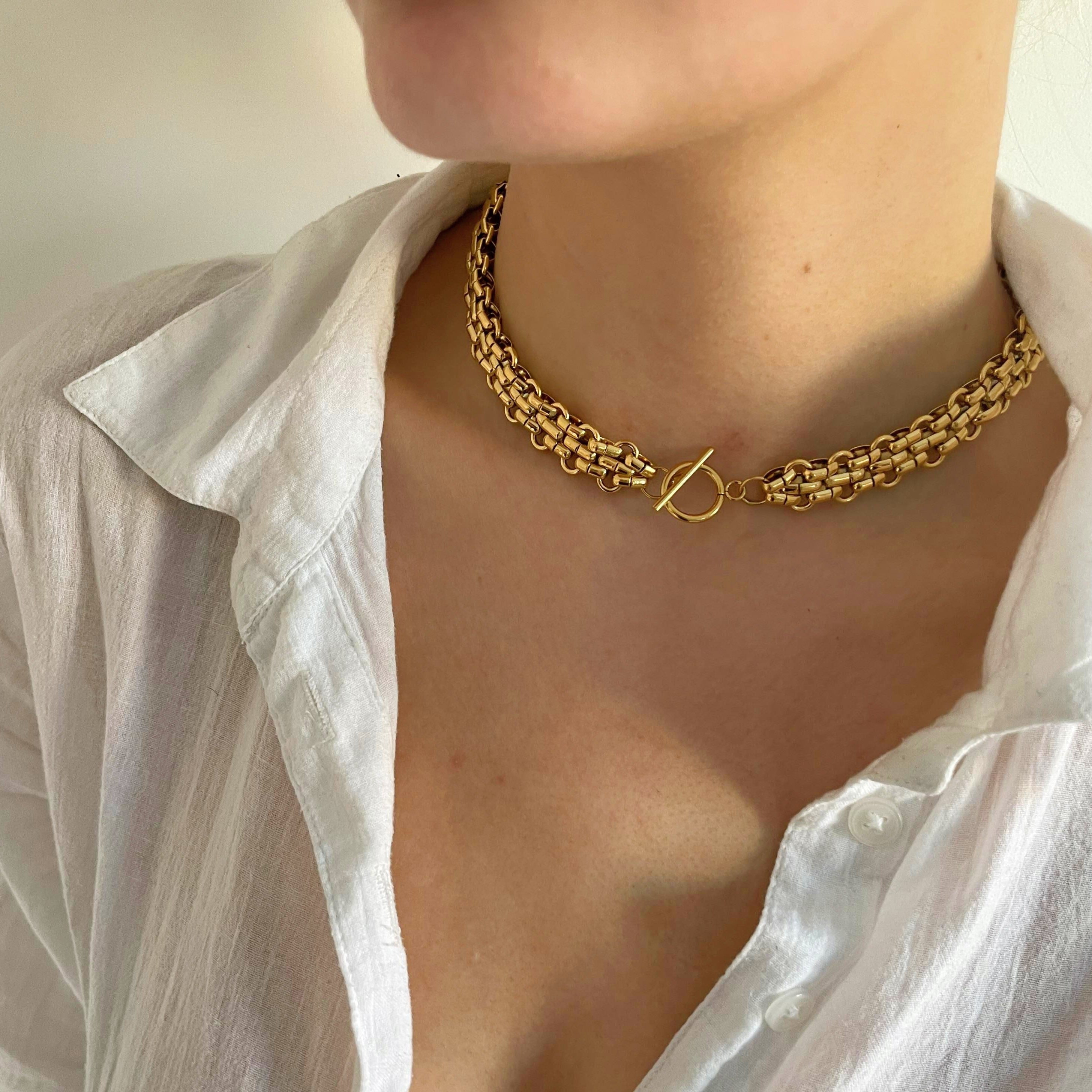 Woven Toggle Necklace - Cosmic Chains