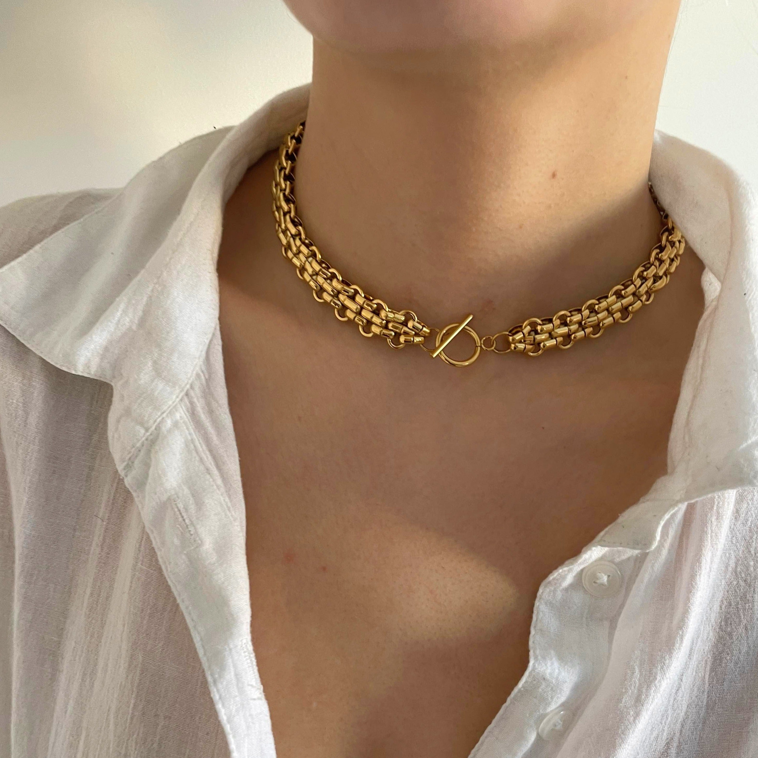 Woven Toggle Necklace - Cosmic Chains