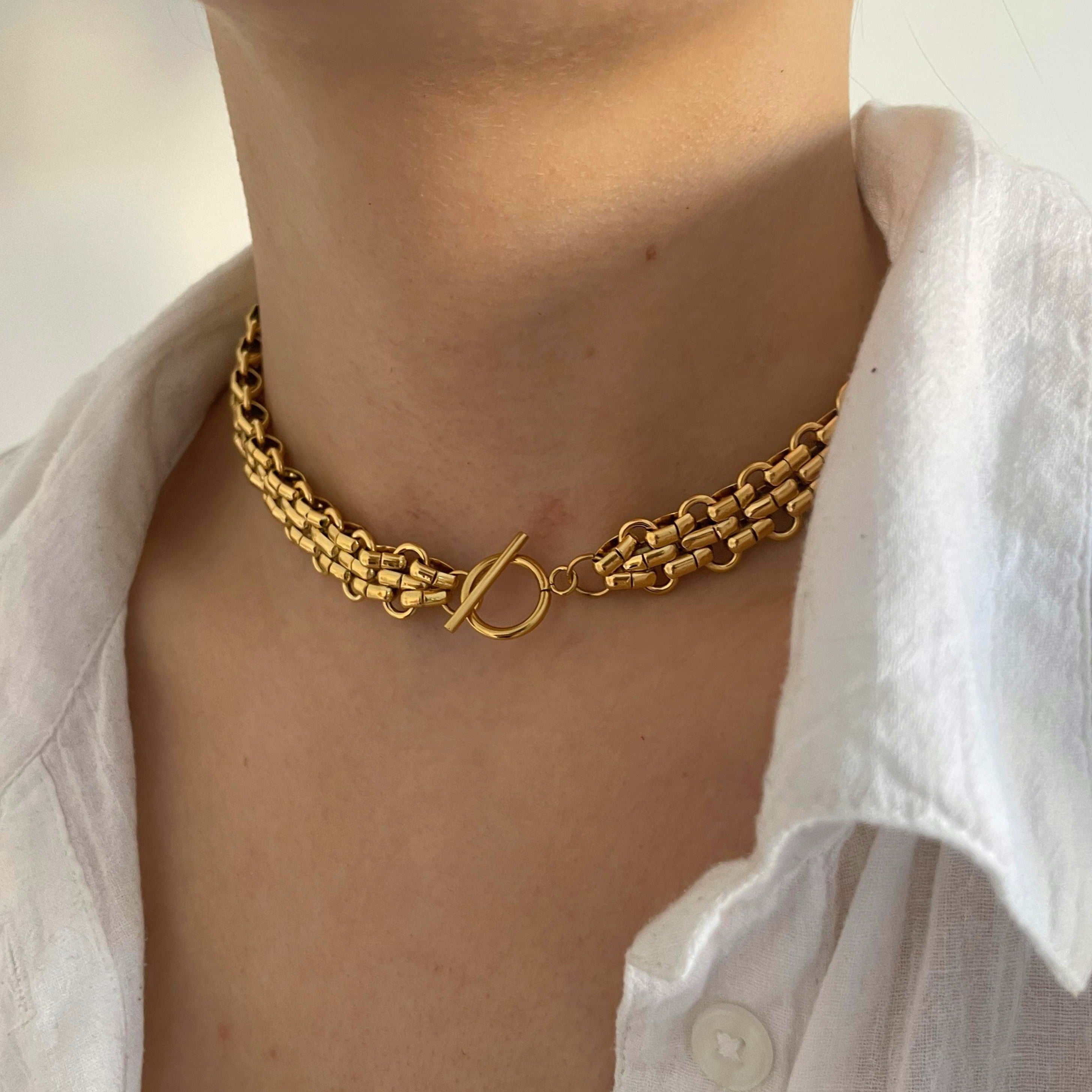 Woven Toggle Necklace - Cosmic Chains