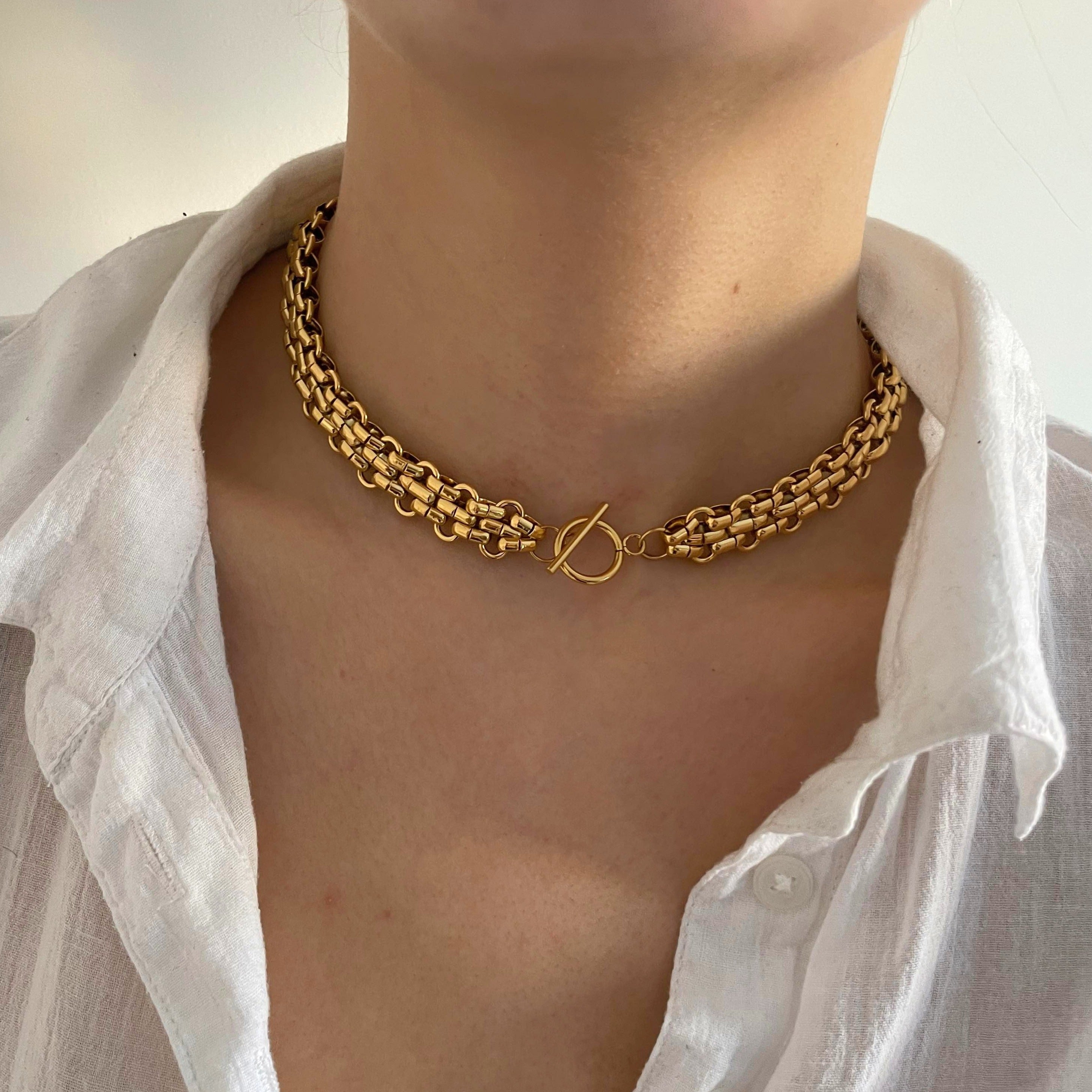 Woven Toggle Necklace - Cosmic Chains