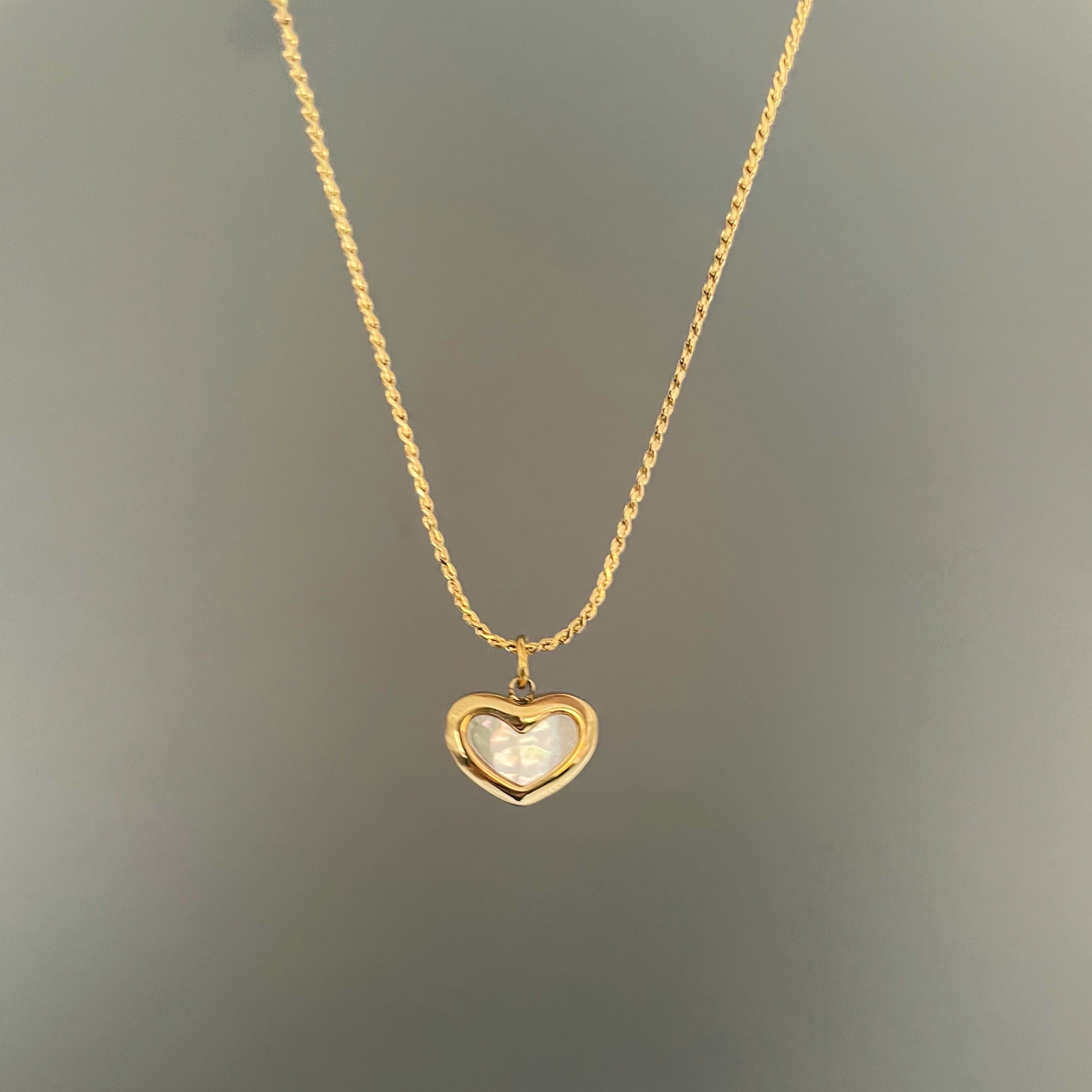Elegant Small Gold Heart Necklace - Wear Your Heart"