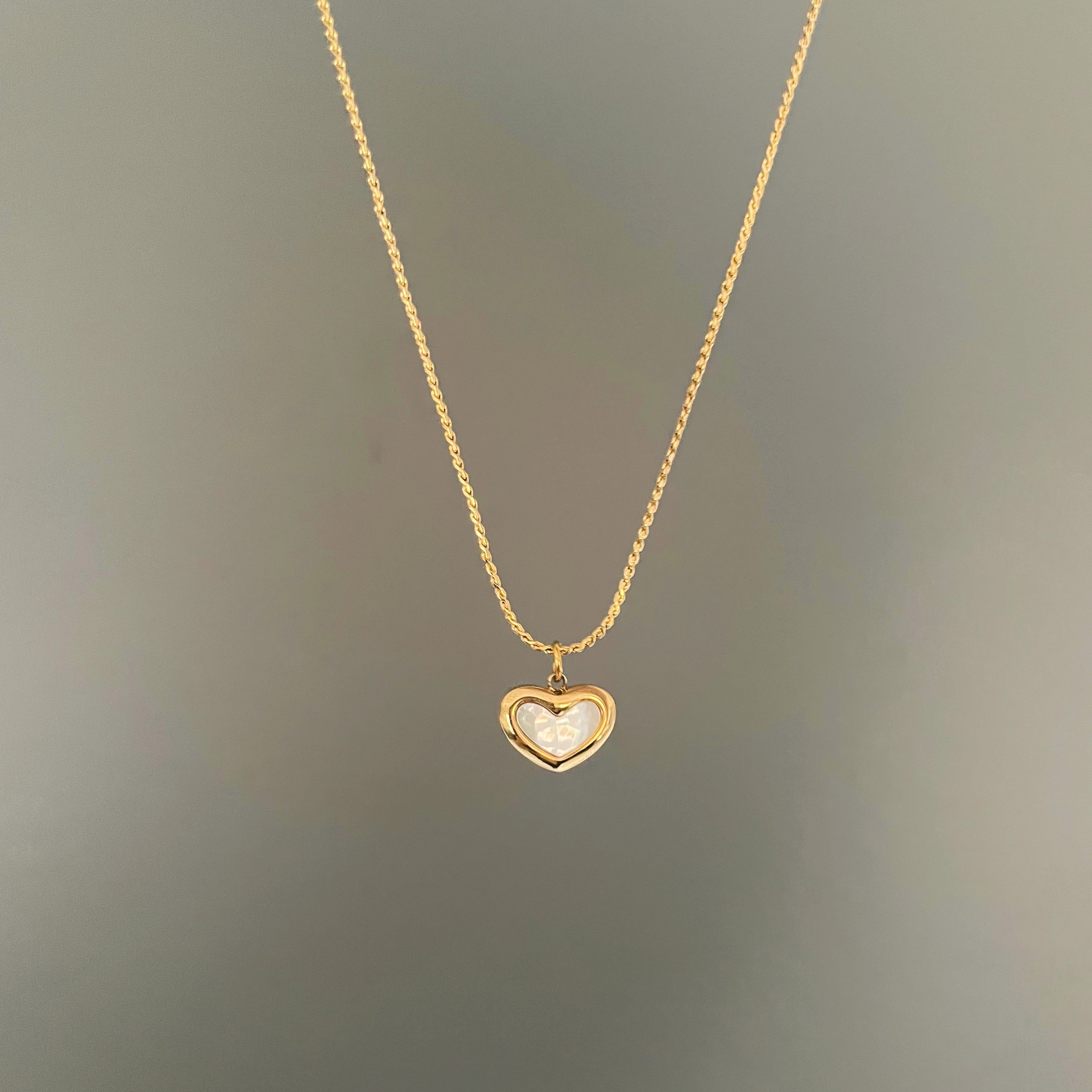 Charming Small Gold Heart Necklace - Perfect Accessory