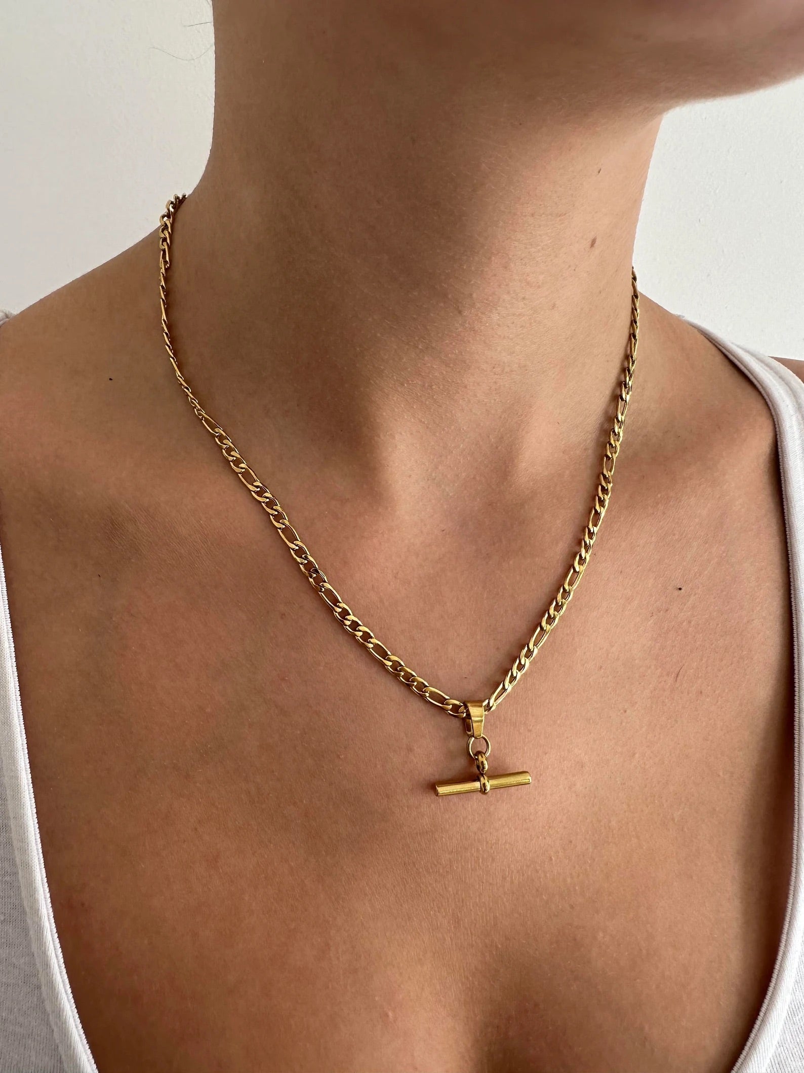 Classic Gold T bar Chain - Cosmic Chains