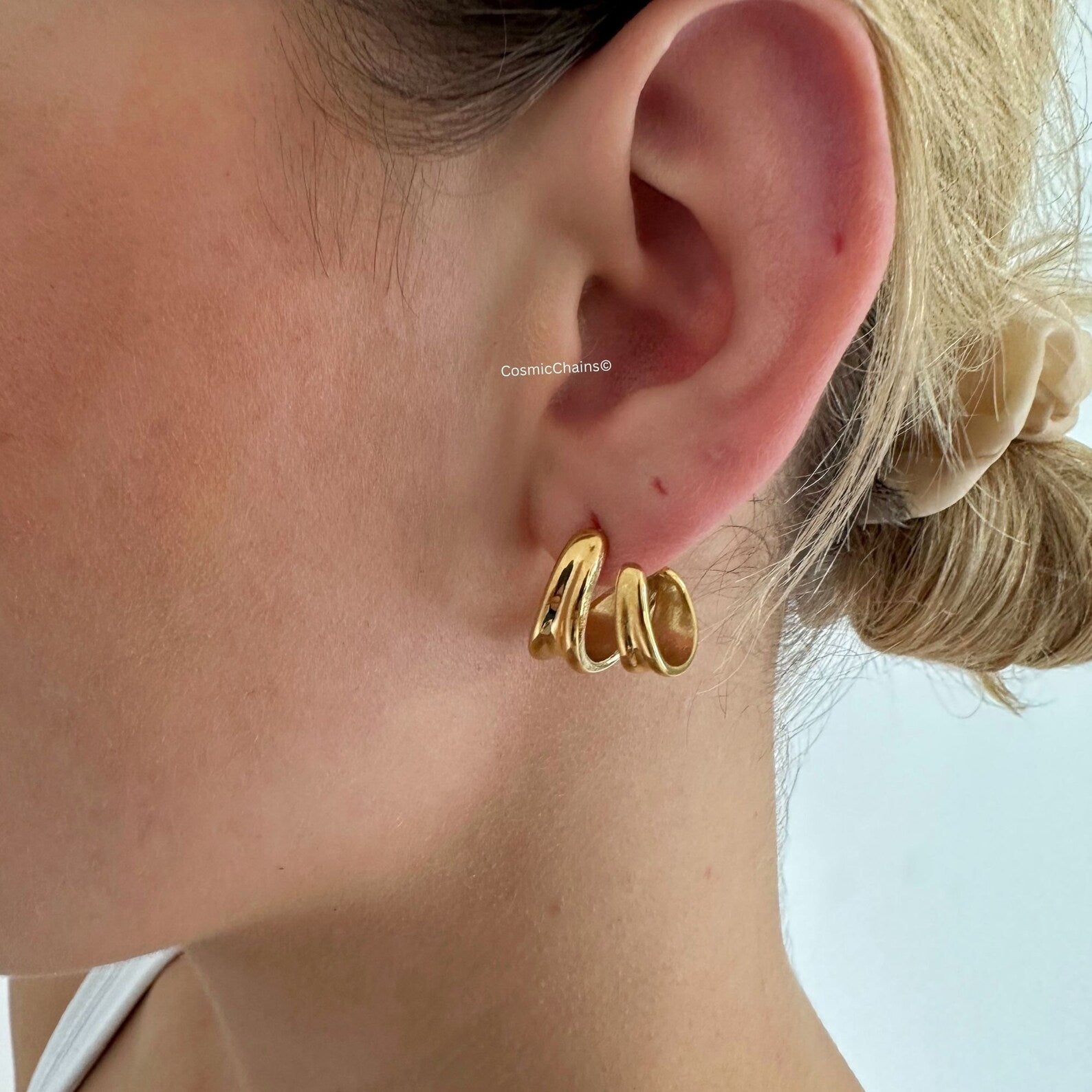 High-quality Double Hoop Earrings for daily use