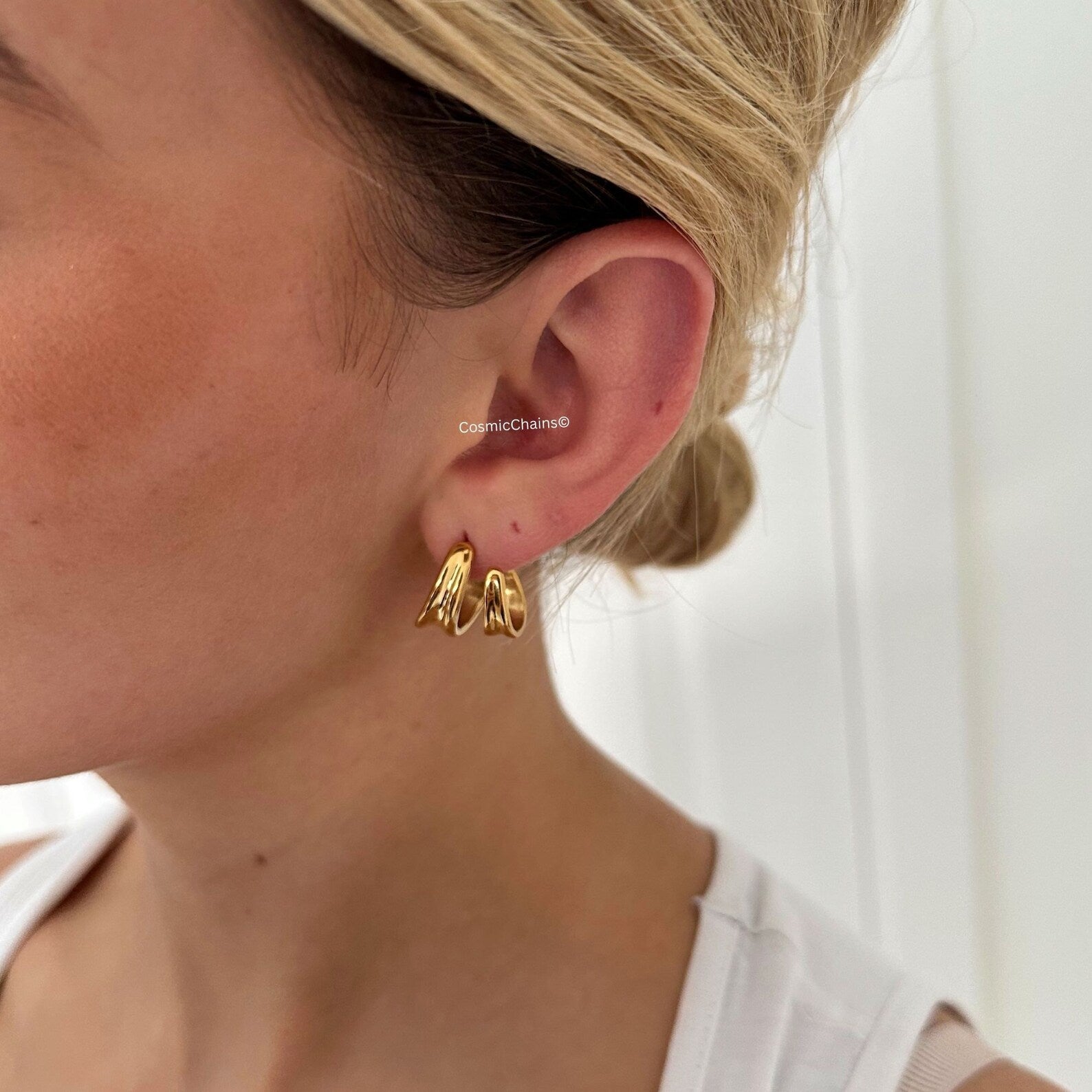 Chic Double Hoop Earrings for a modern look