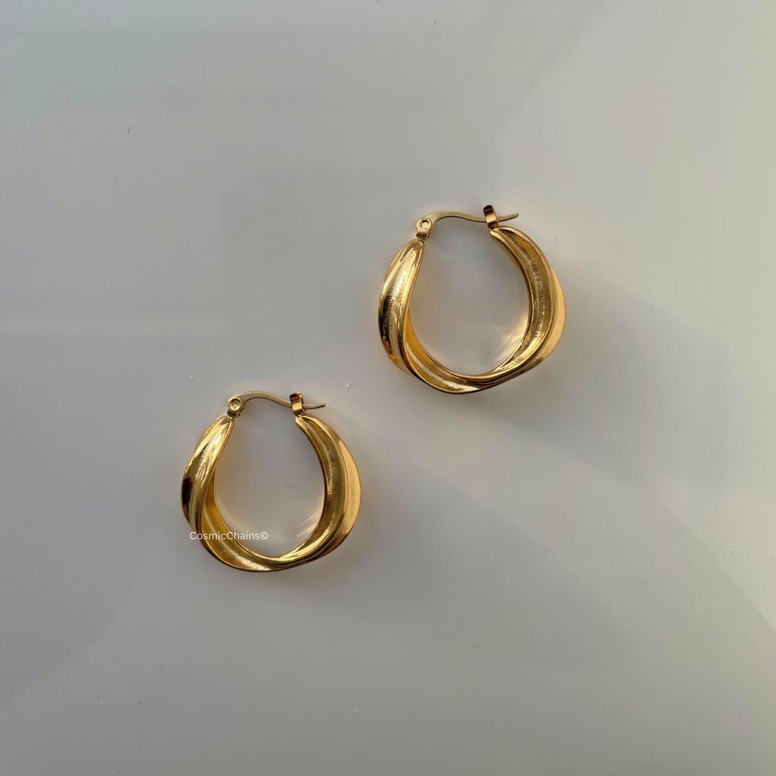 Callie Golden Hoops - Cosmic Chains 