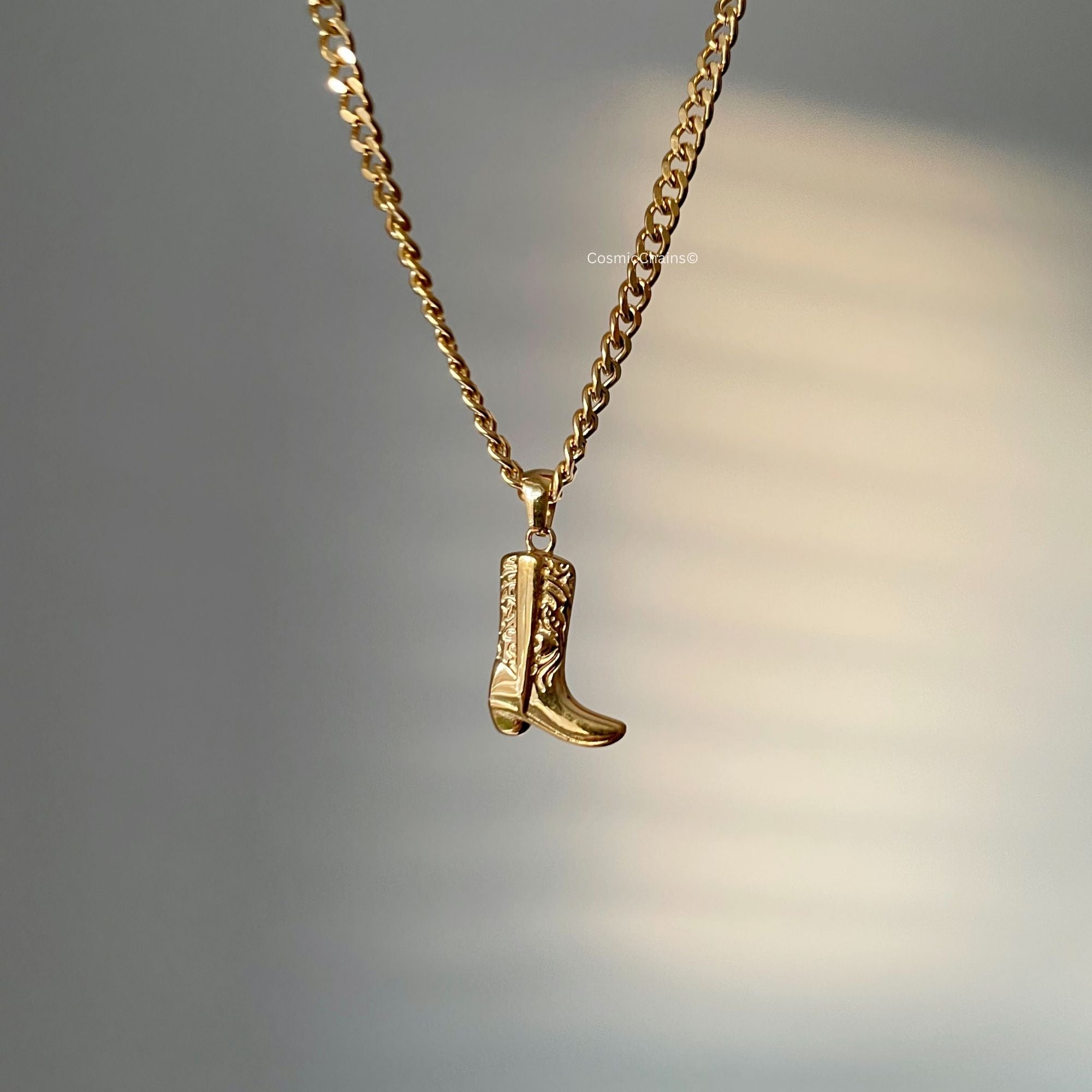 Wild West Inspired Necklace - Cowboy Boot Charm