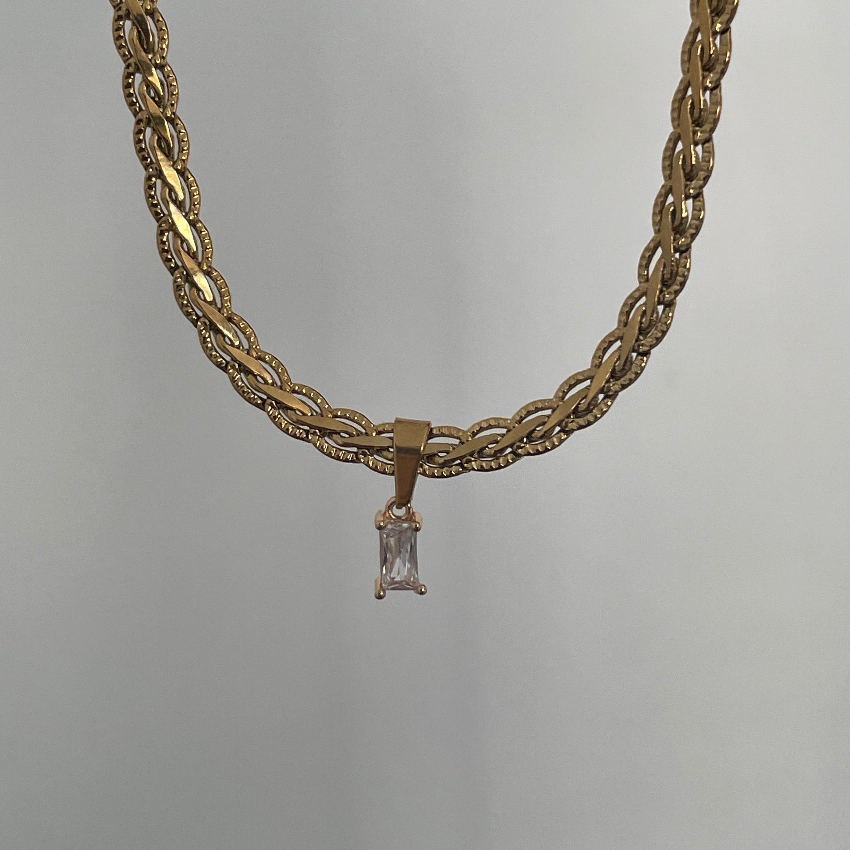 Clear Gem Necklace - Cosmic Chains