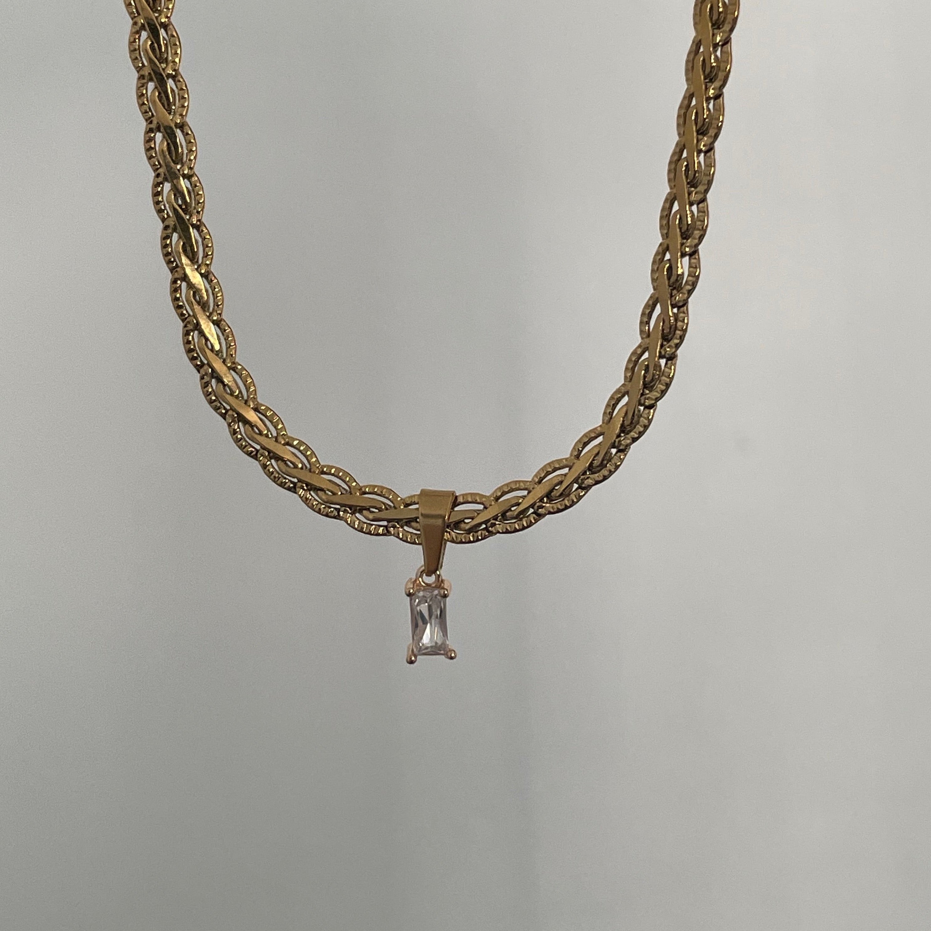 Clear Gem Necklace - Cosmic Chains