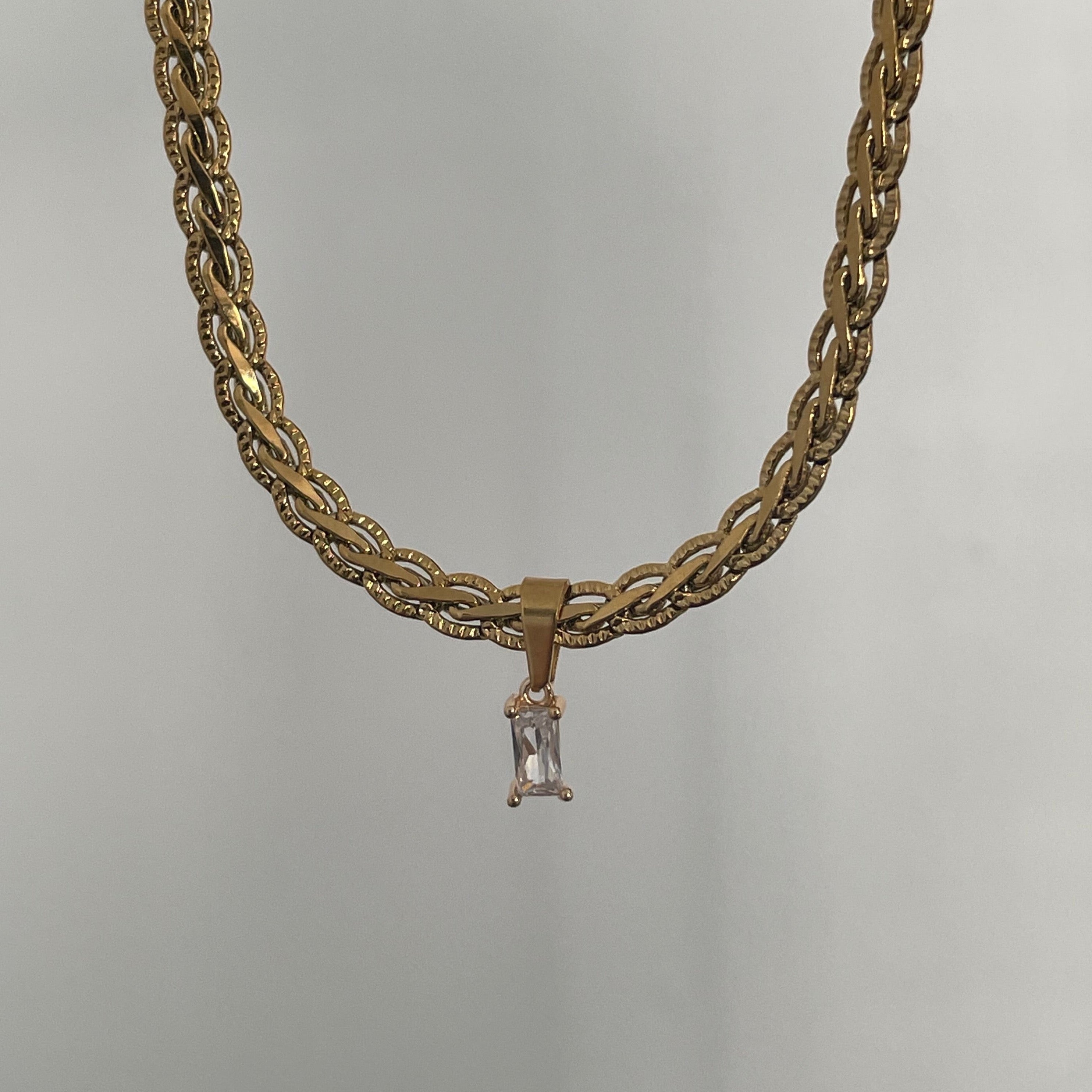 Clear Gem Necklace - Cosmic Chains