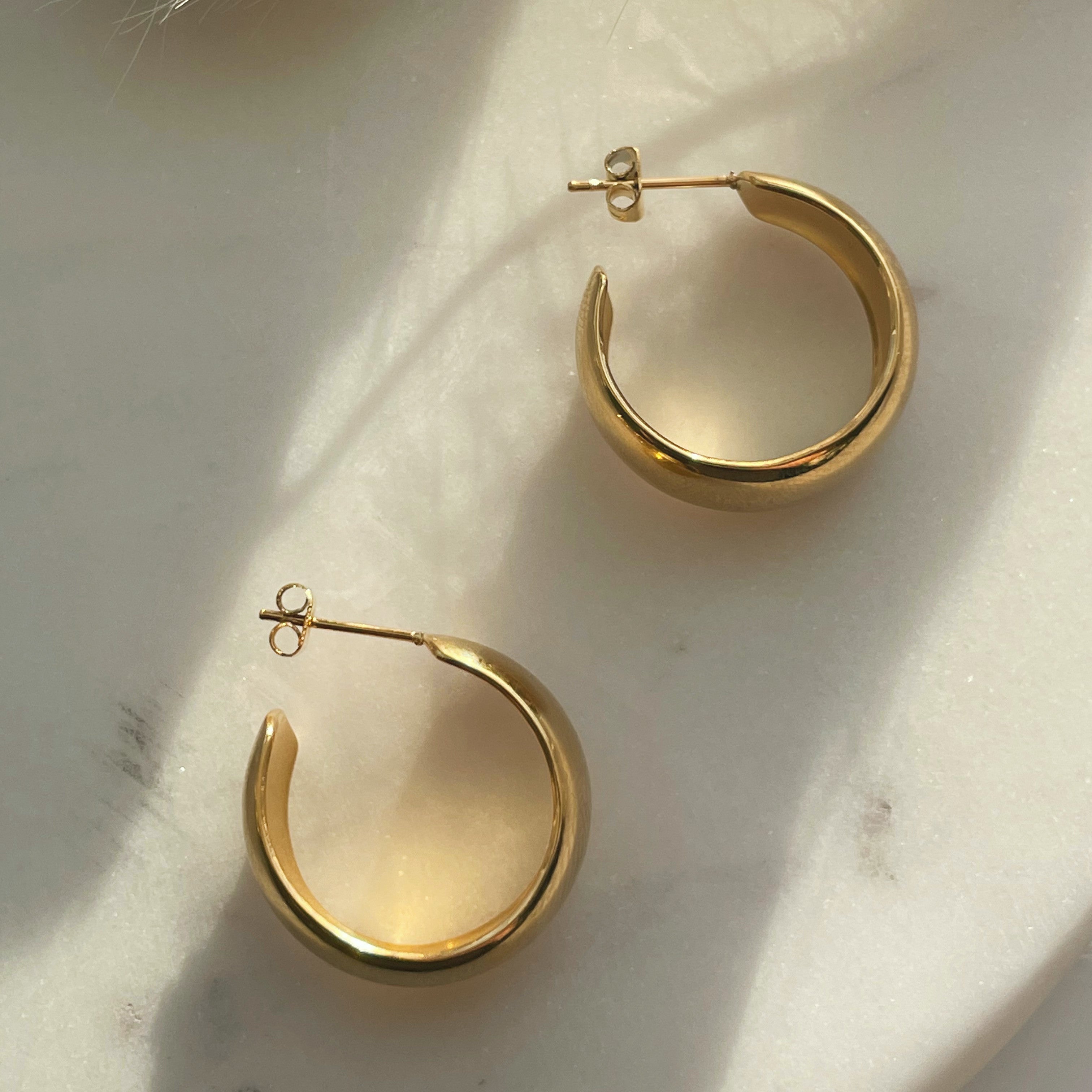 Glam Up Your Look with Eye-Catching Big Round Earrings Gold