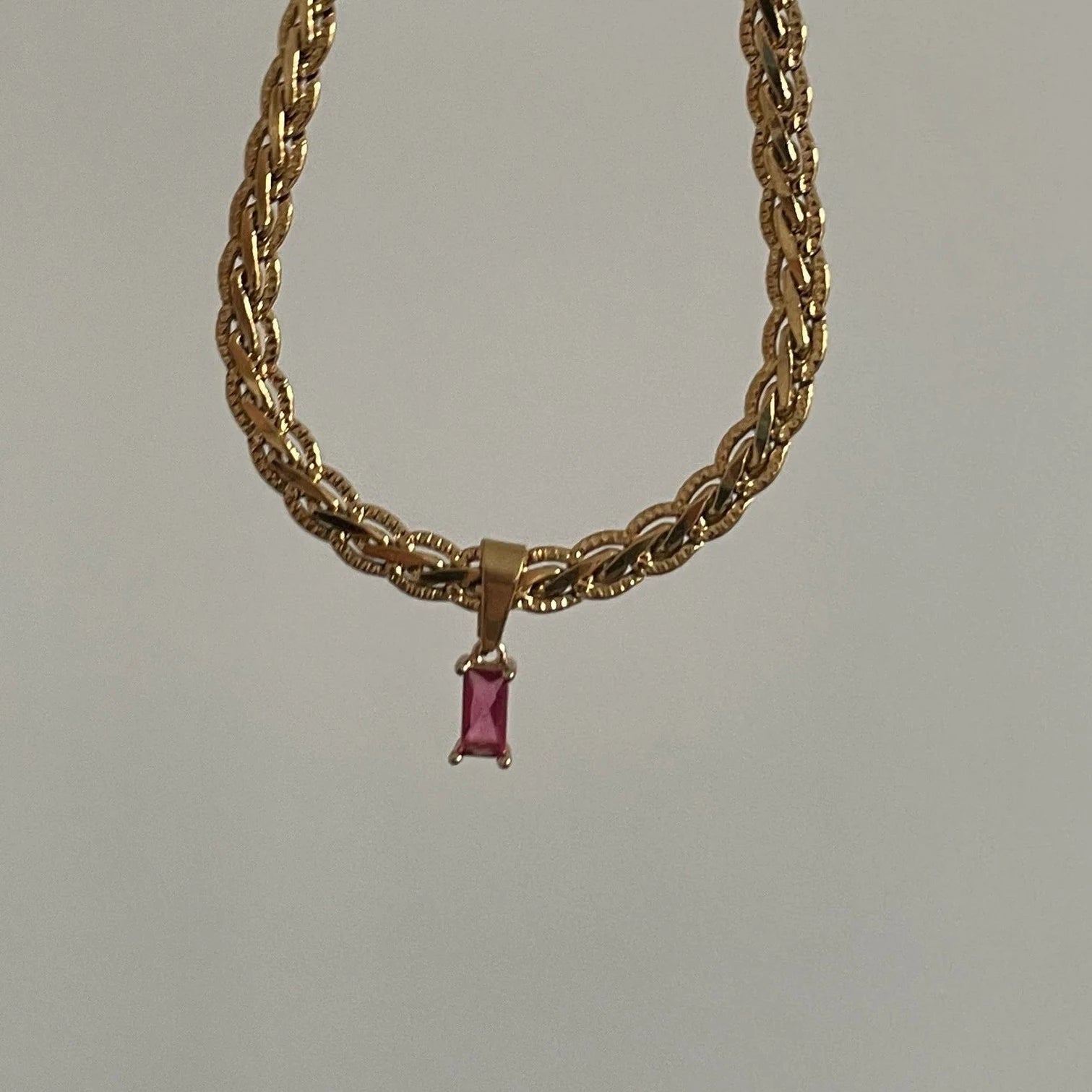 Red Gem Necklace - Cosmic Chains