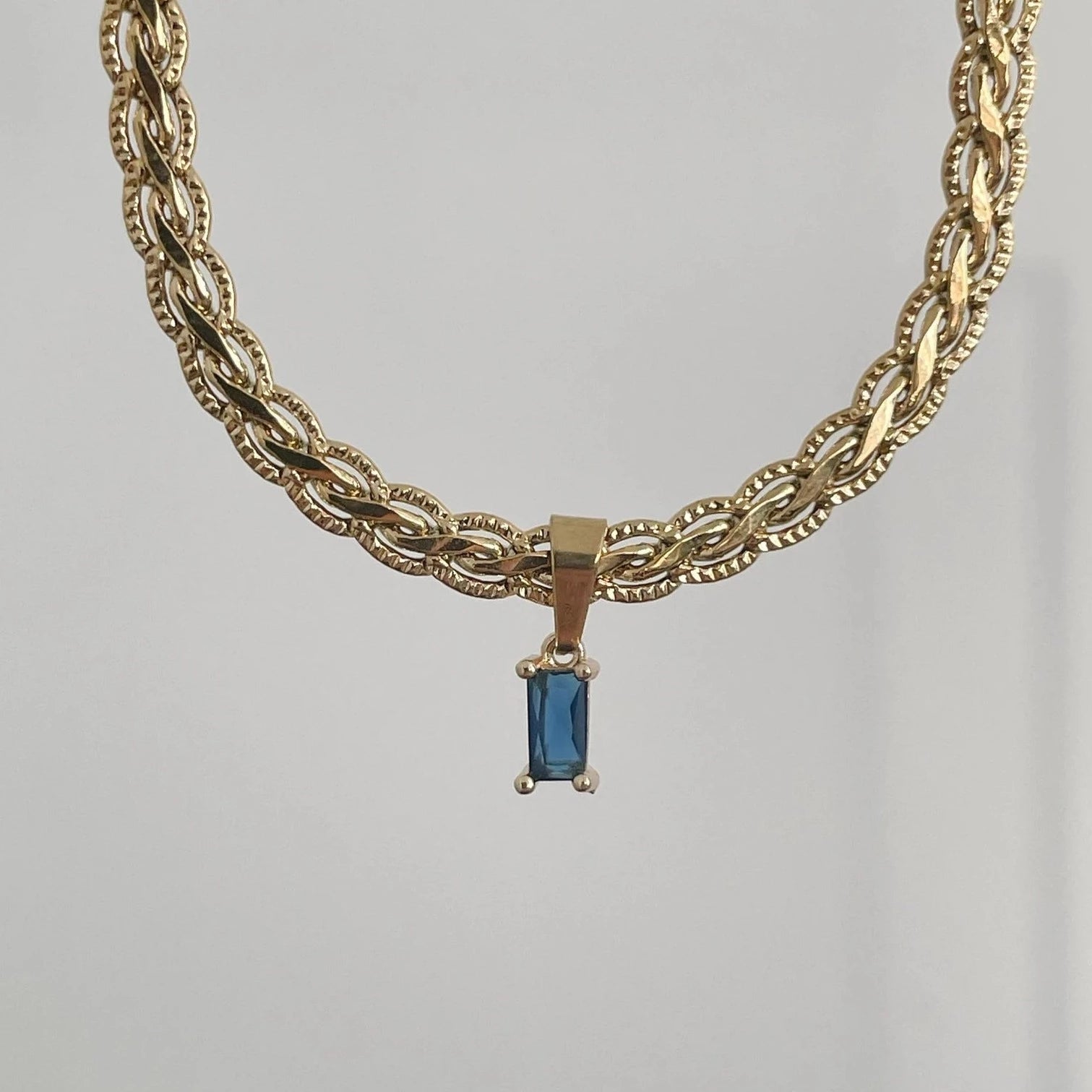 Blue Gem Necklace - Cosmic Chains