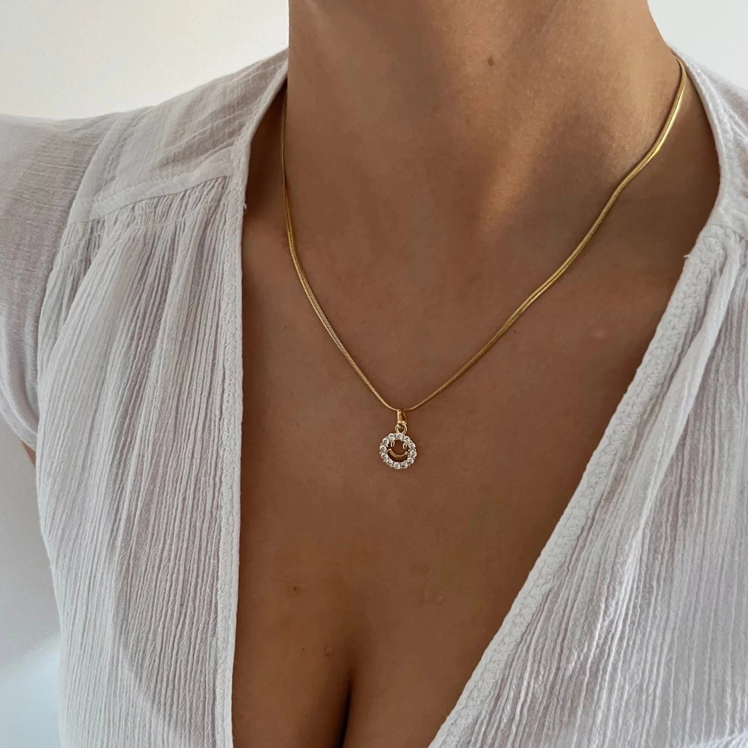 Smiley Necklace - Cosmic Chains