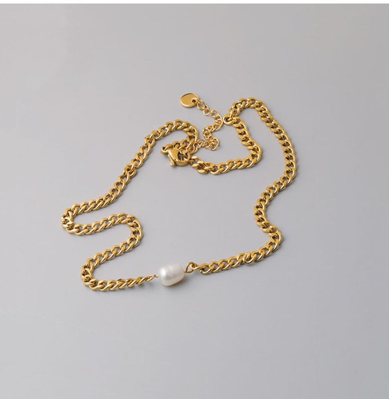 Pearl Chain Choker - Cosmic Chains