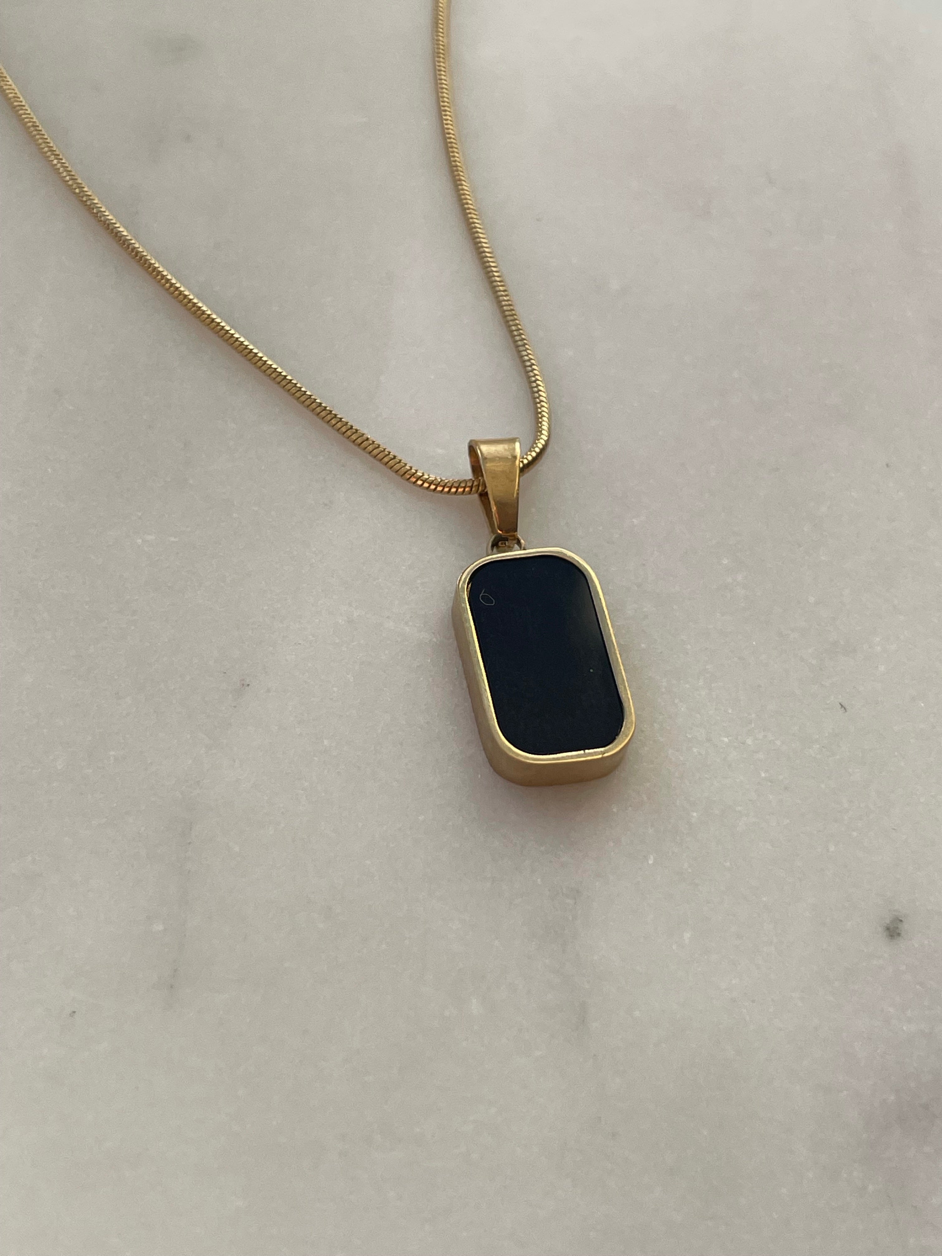 Golden Dreams:Double Sided Pendant Necklace