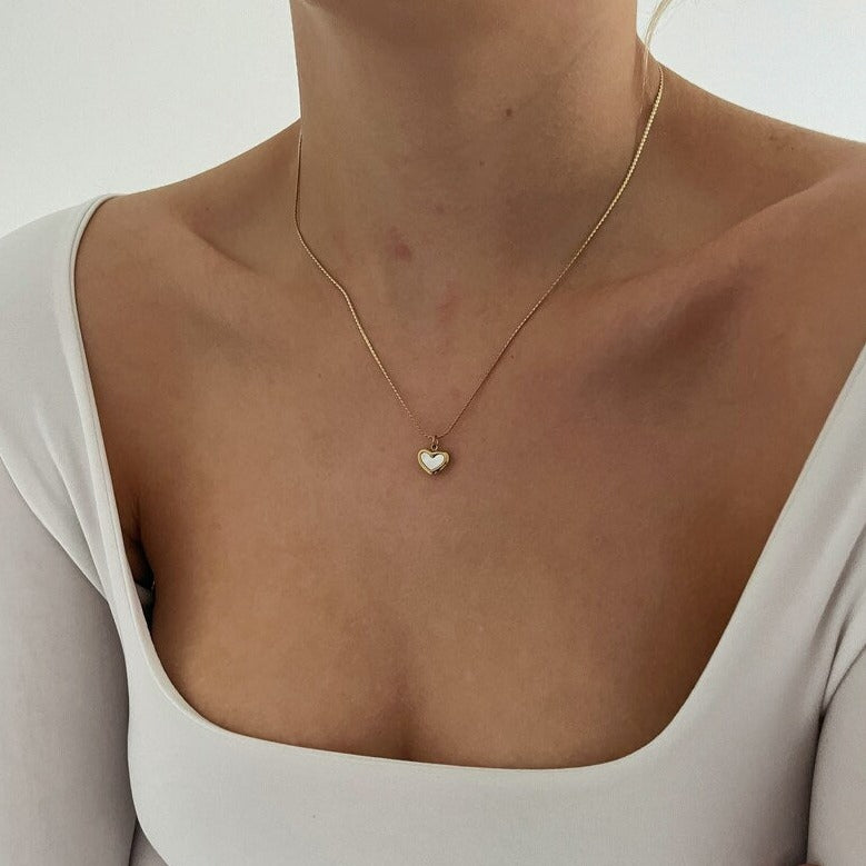 Small Gold Heart Necklace - Sweet and Stylish
