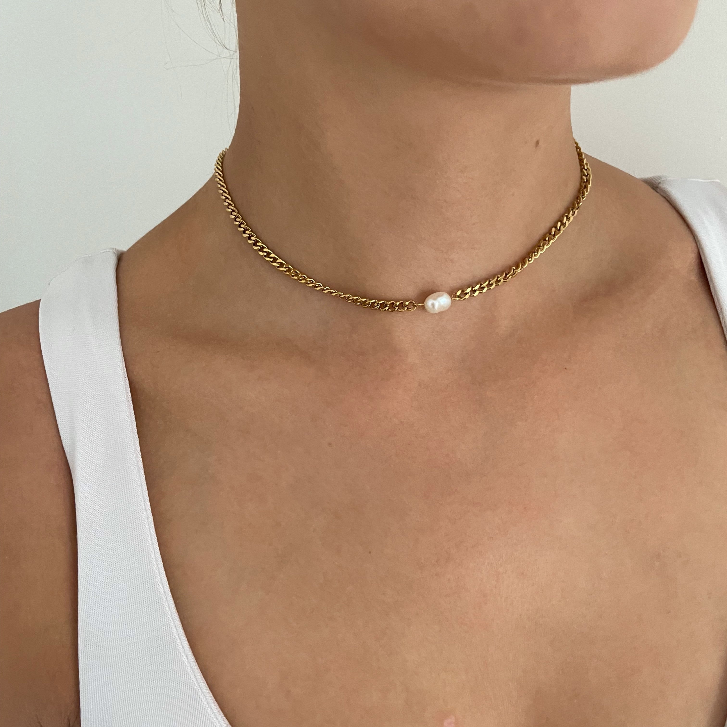 Pearl Chain Choker - Cosmic Chains