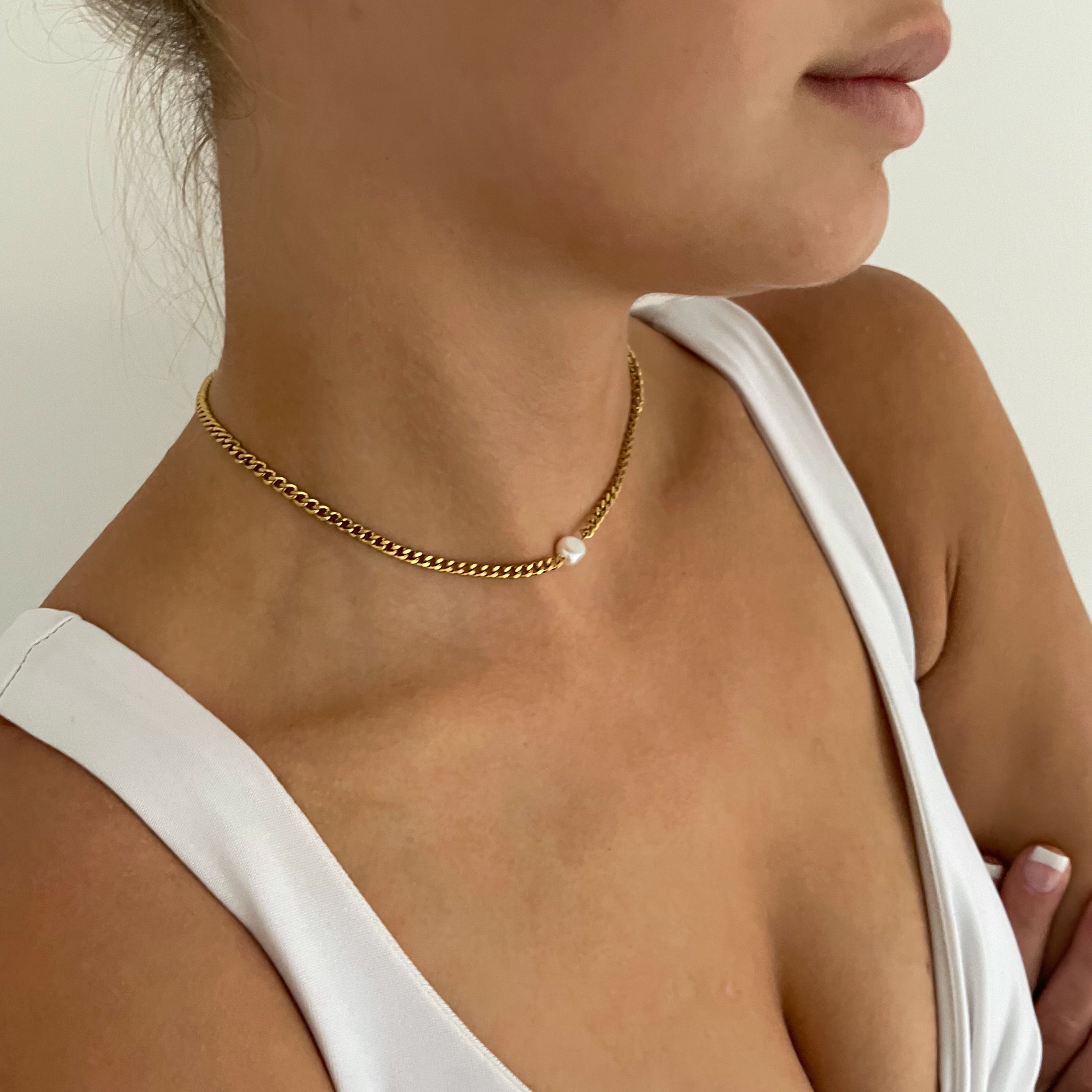 Pearl Chain Choker - Cosmic Chains