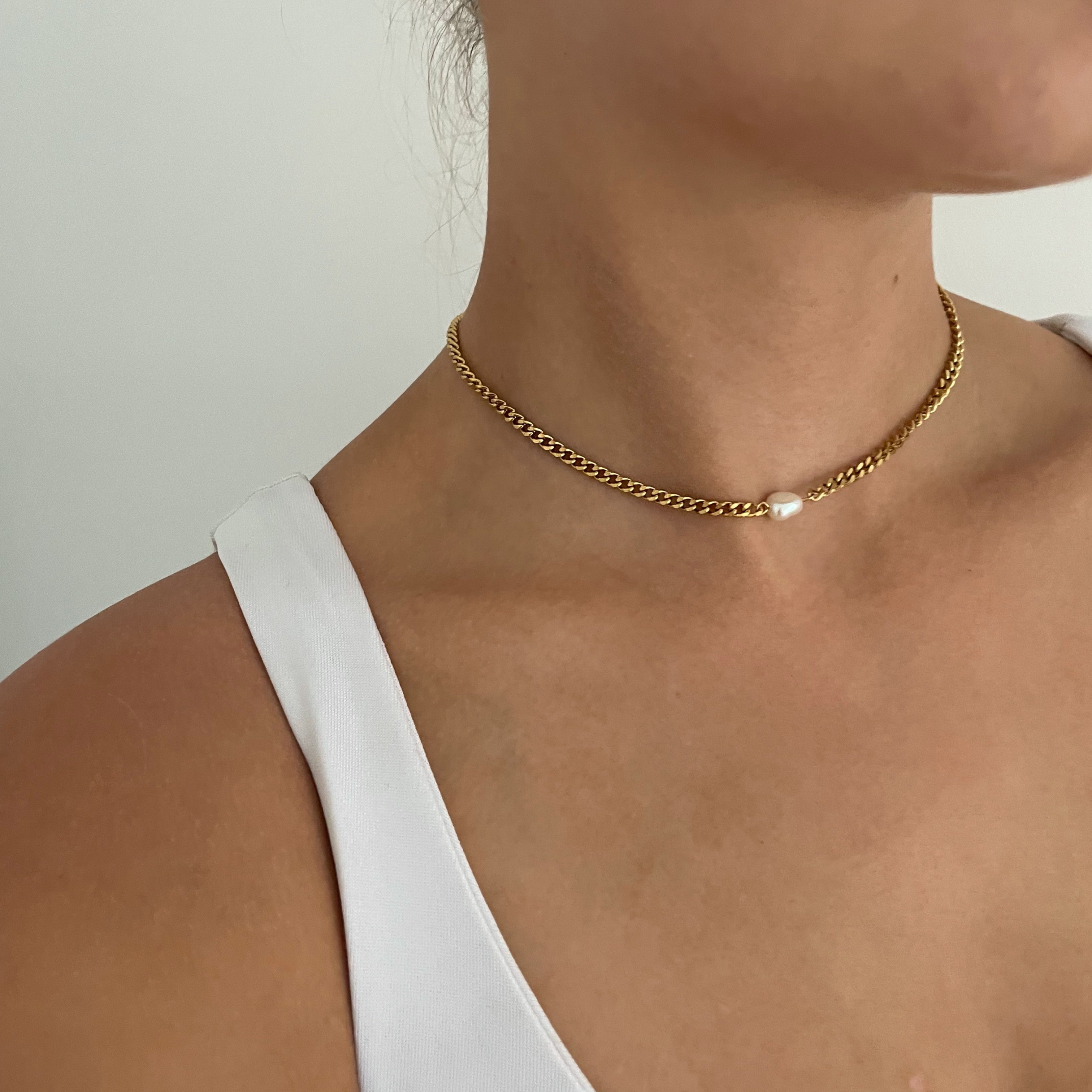 Pearl Chain Choker - Cosmic Chains