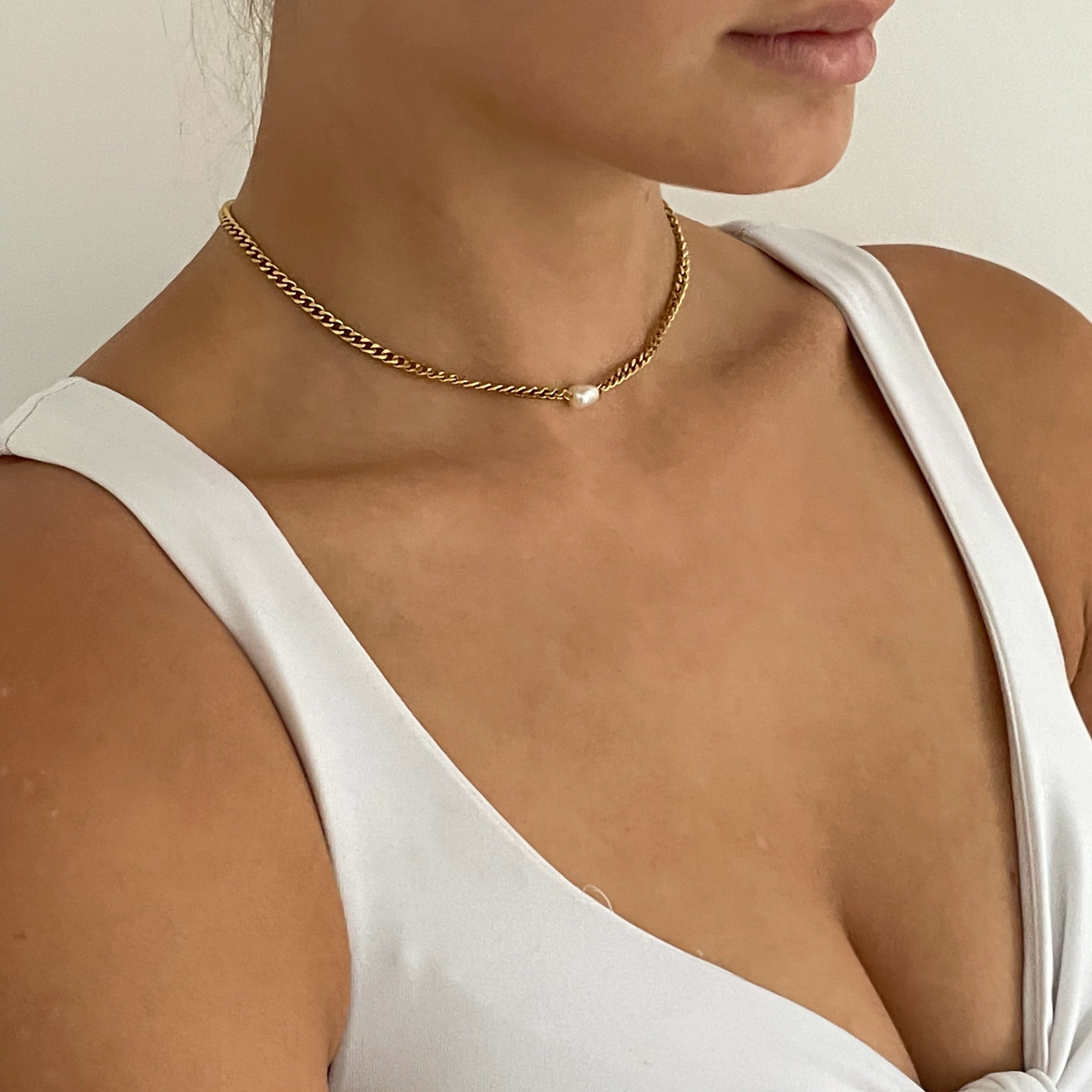 Pearl Chain Choker - Cosmic Chains