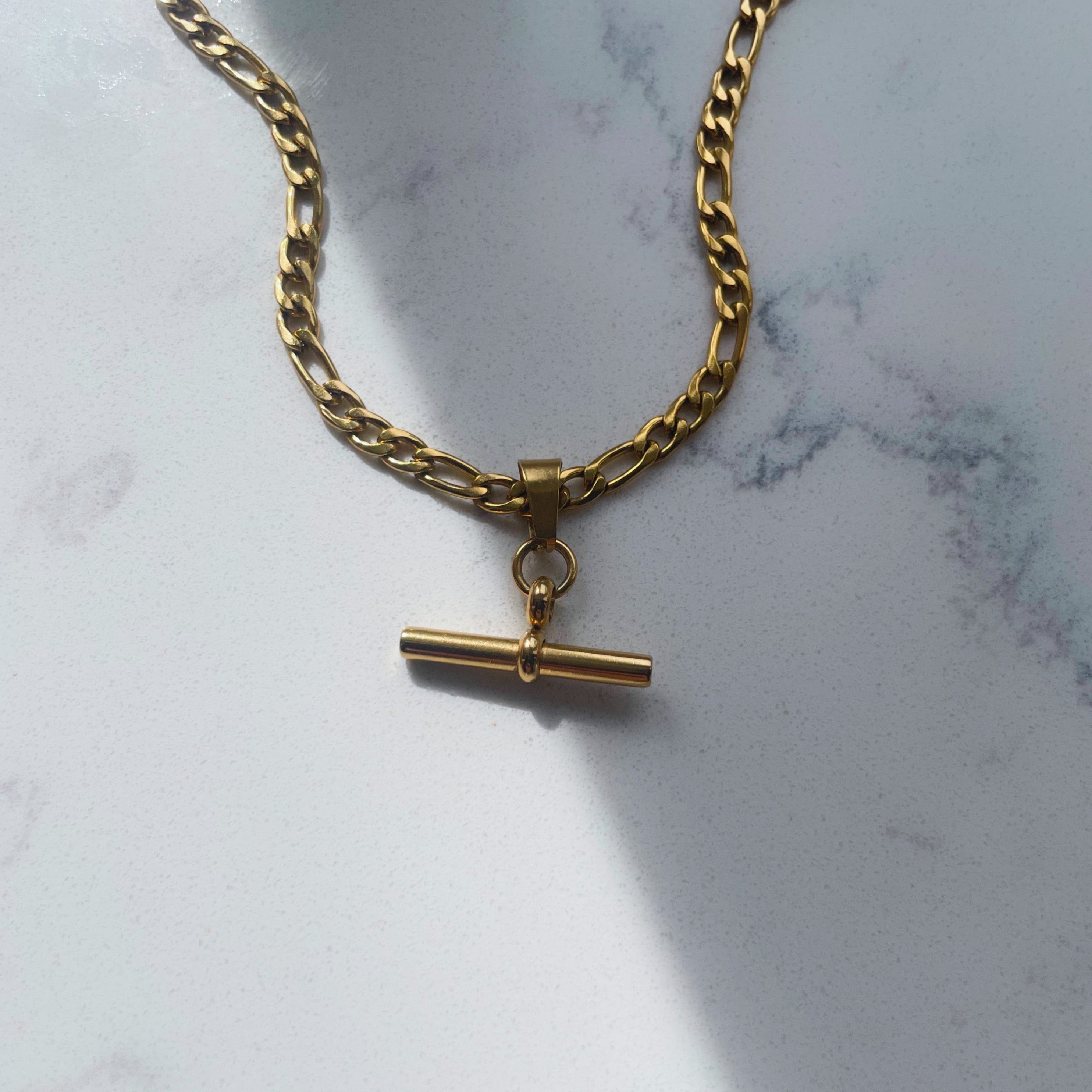 Discover the Timeless Charm of Our Gold T-Bar Necklace: Perfect for Women of All Ages