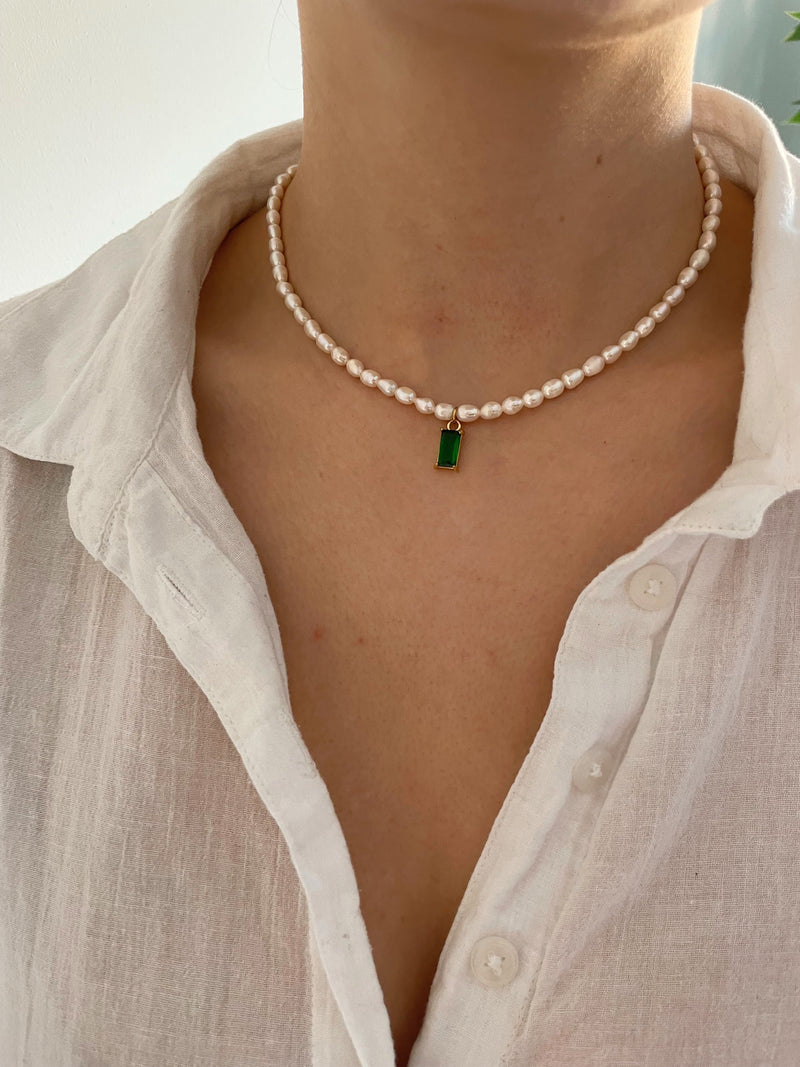 Green Pearl Chain - Cosmic Chains 