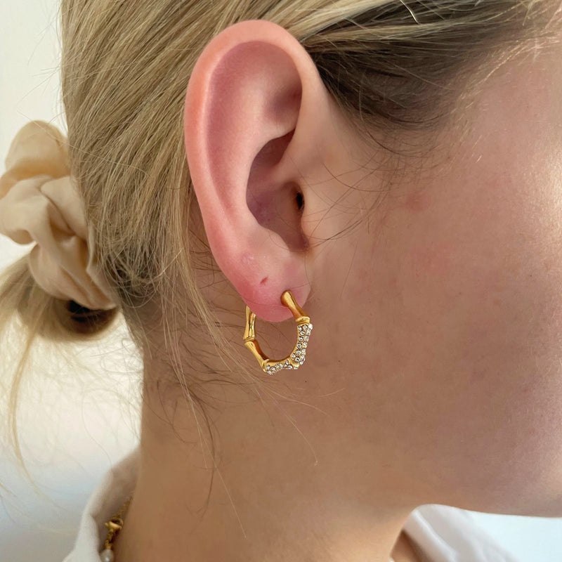 Bambo CZ Hoops - Cosmic Chains 