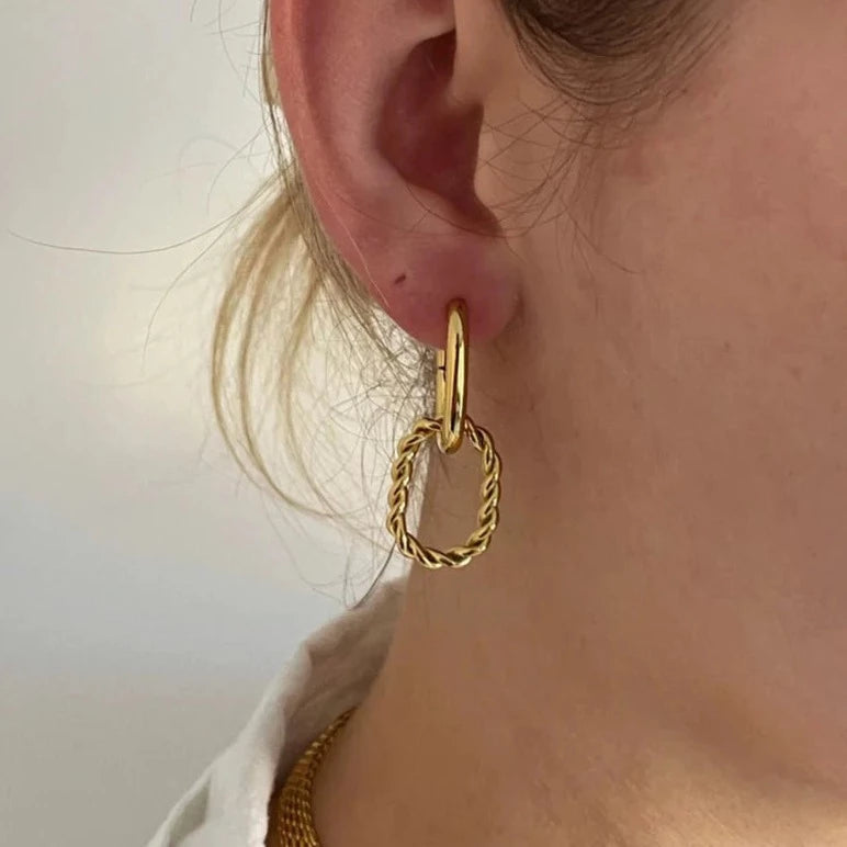 Chain Drop Hoops - Cosmic Chains 
