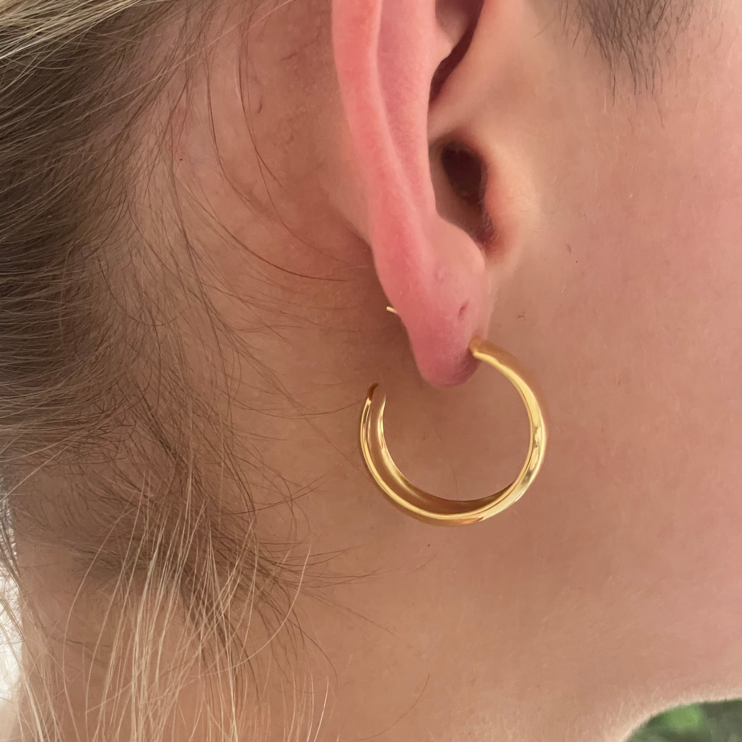 Classic Chunky Gold Hoops for Timeless Style