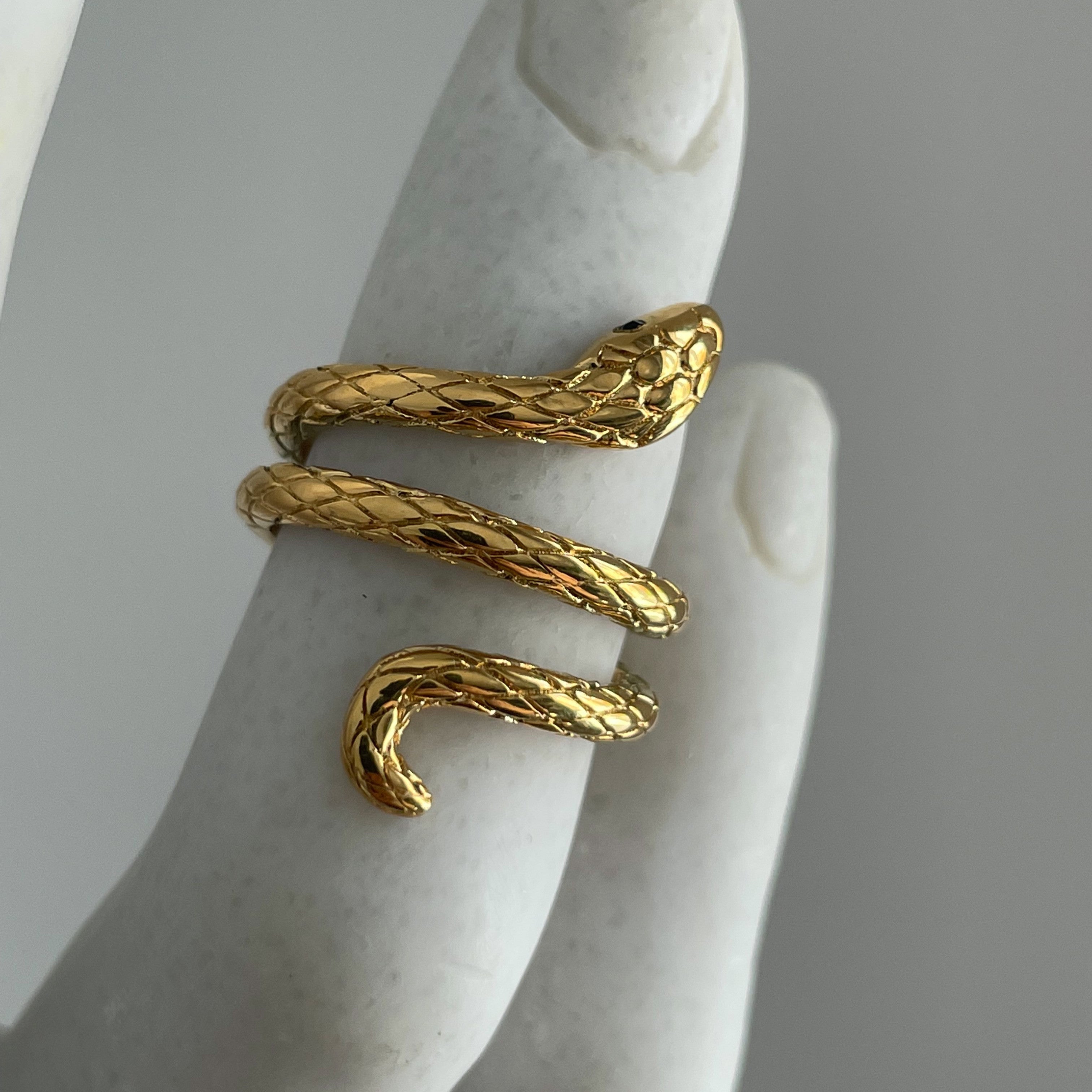 Golden Snake Ring - Cosmic Chains 
