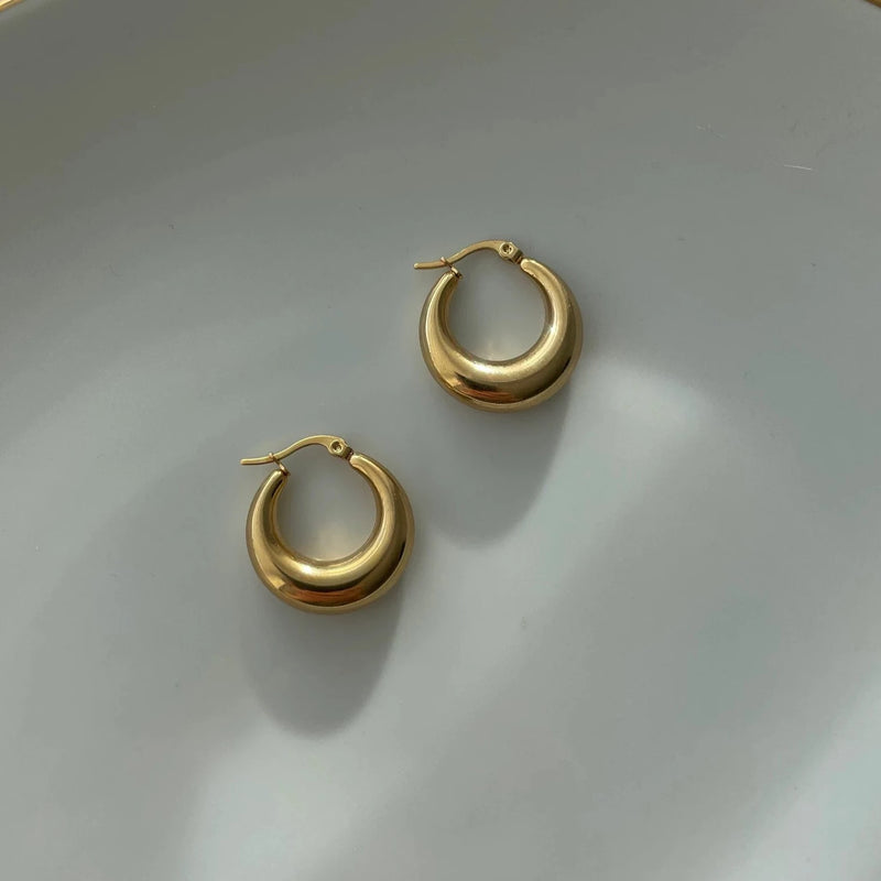 Chunky Gold Hoops - Cosmic Chains 