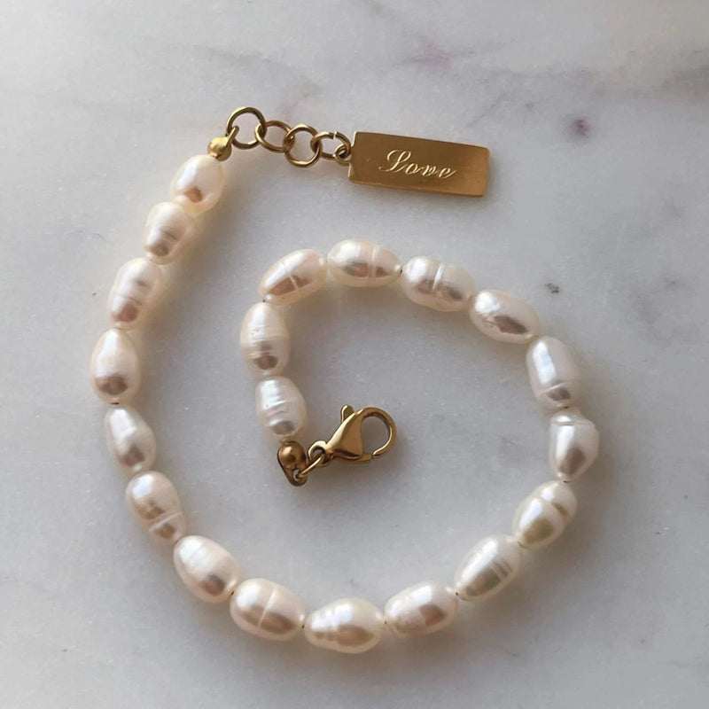 Love Pearl Bracelet - Cosmic Chains 