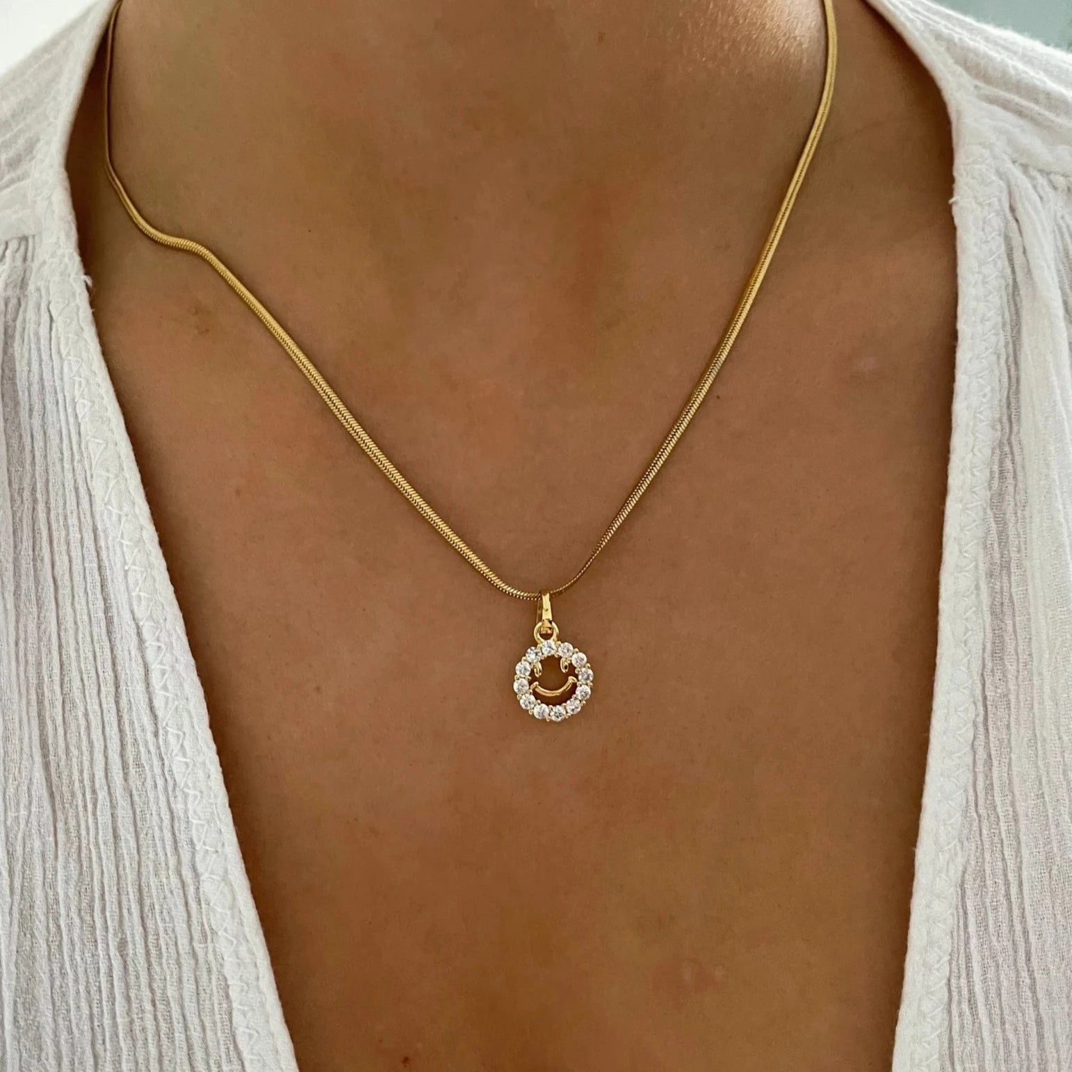 Smiley Necklace - Cosmic Chains 