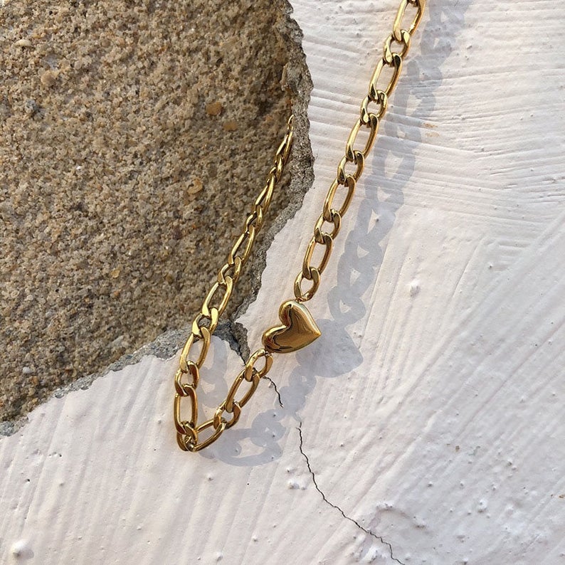 Heart Chain Choker - Cosmic Chains 