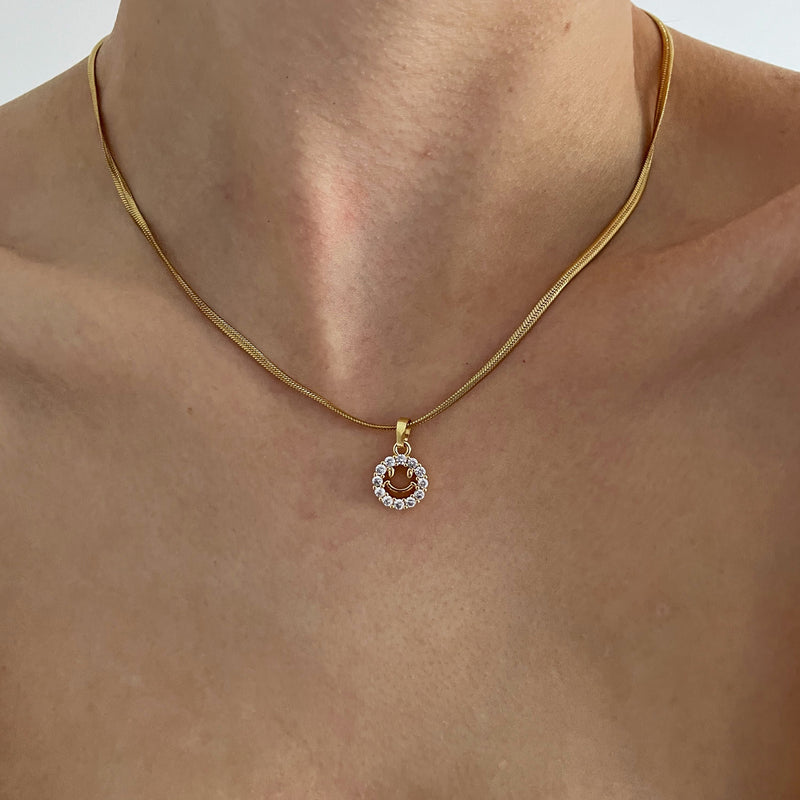 Smiley Necklace - Cosmic Chains 