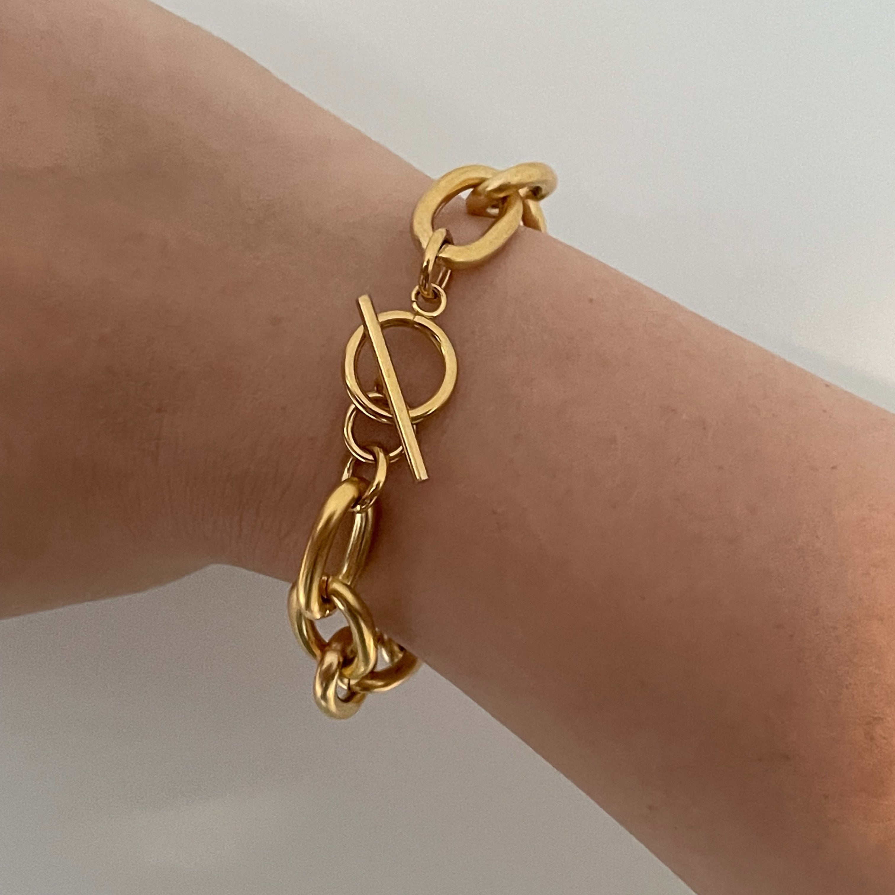 Gold Chunky Bracelet - Cosmic Chains 
