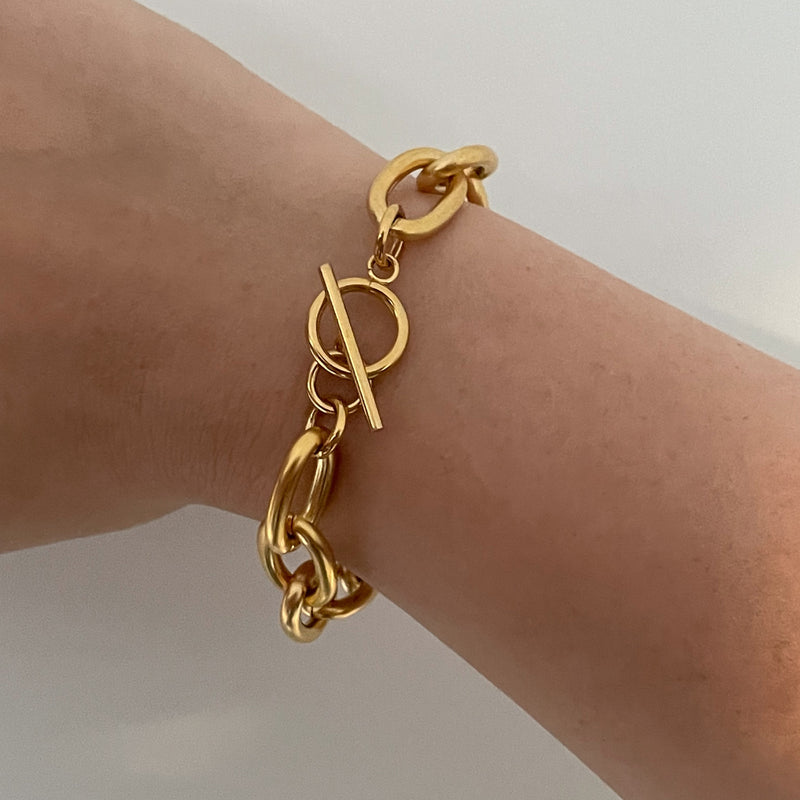 Gold Chunky Bracelet - Cosmic Chains 
